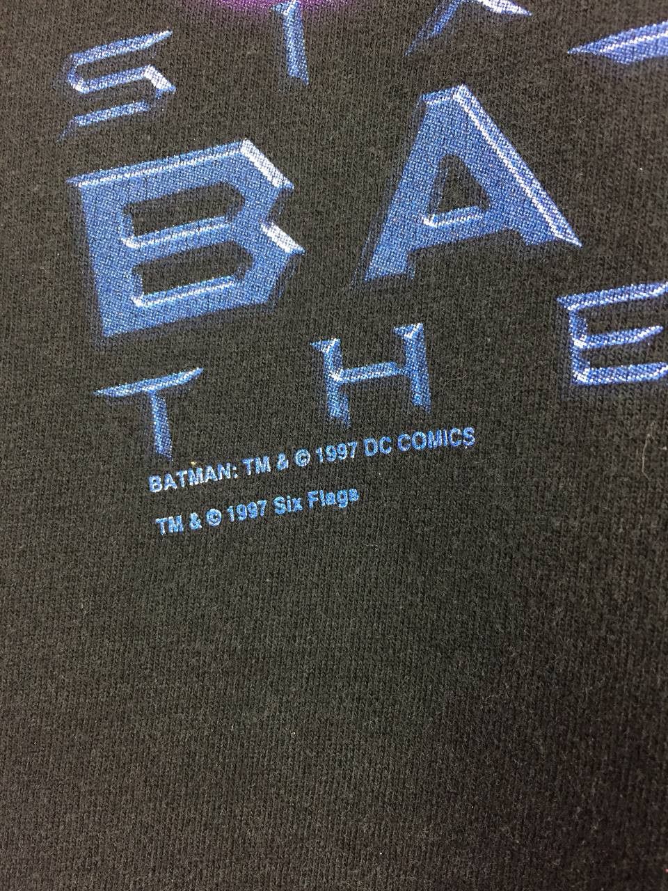 DC Comics Vtg 90s DC Comics x Six Flags Batman The Ride Tee Size US S / EU 44-46 / 1 - 5 Thumbnail