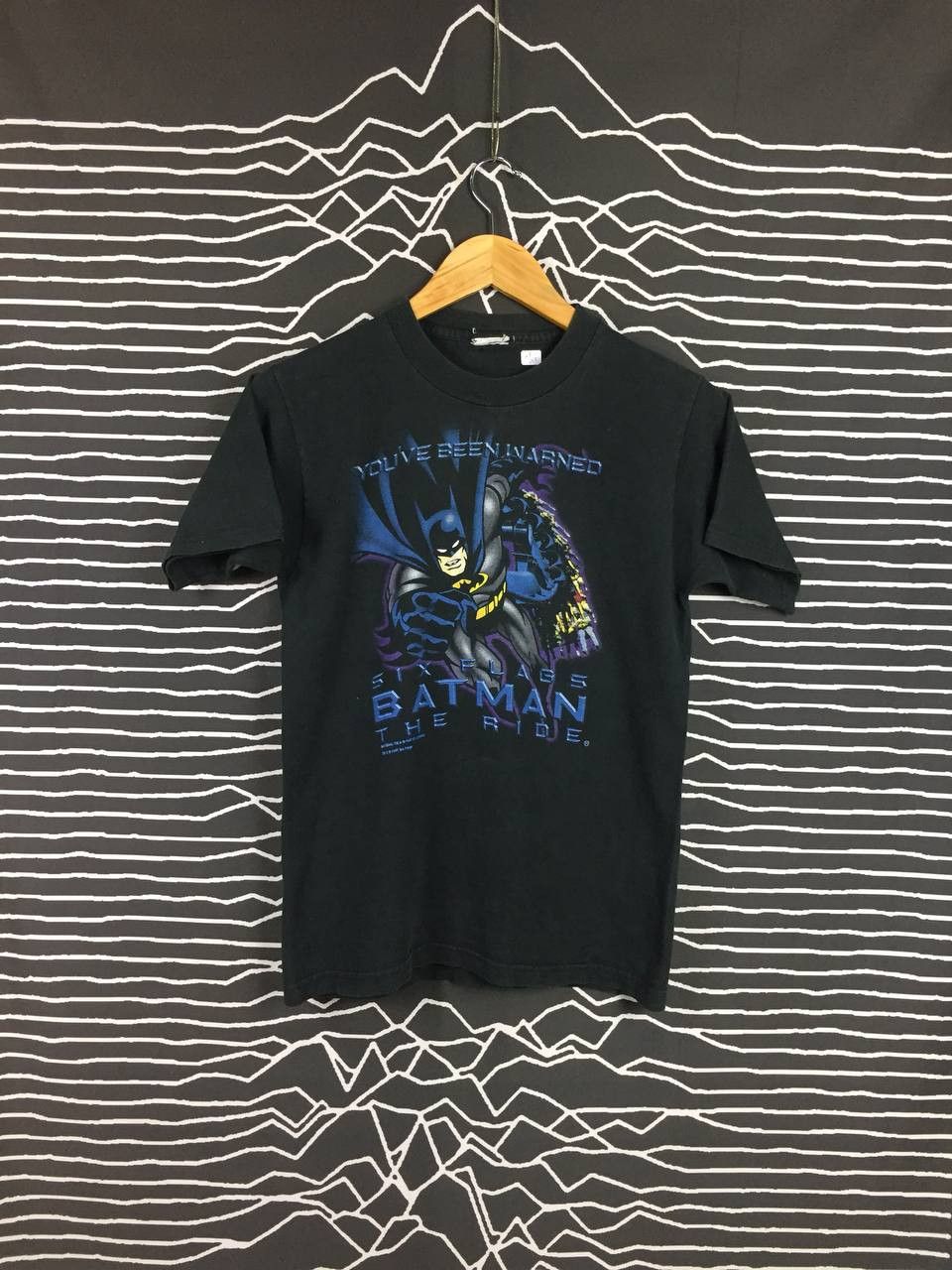 DC Comics Vtg 90s DC Comics x Six Flags Batman The Ride Tee Size US S / EU 44-46 / 1 - 2 Thumbnail