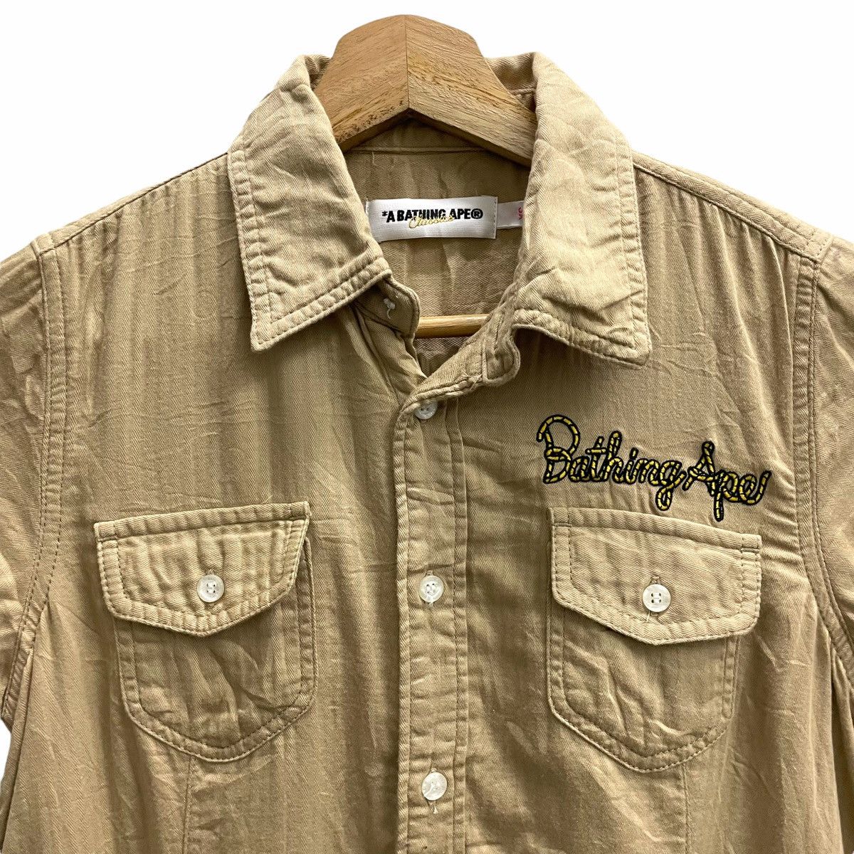 Bape × Nigo ✅ Bape A Bathing Ape Button Up Shirt Size XS / US 0-2 / IT 36-38 - 4 Thumbnail