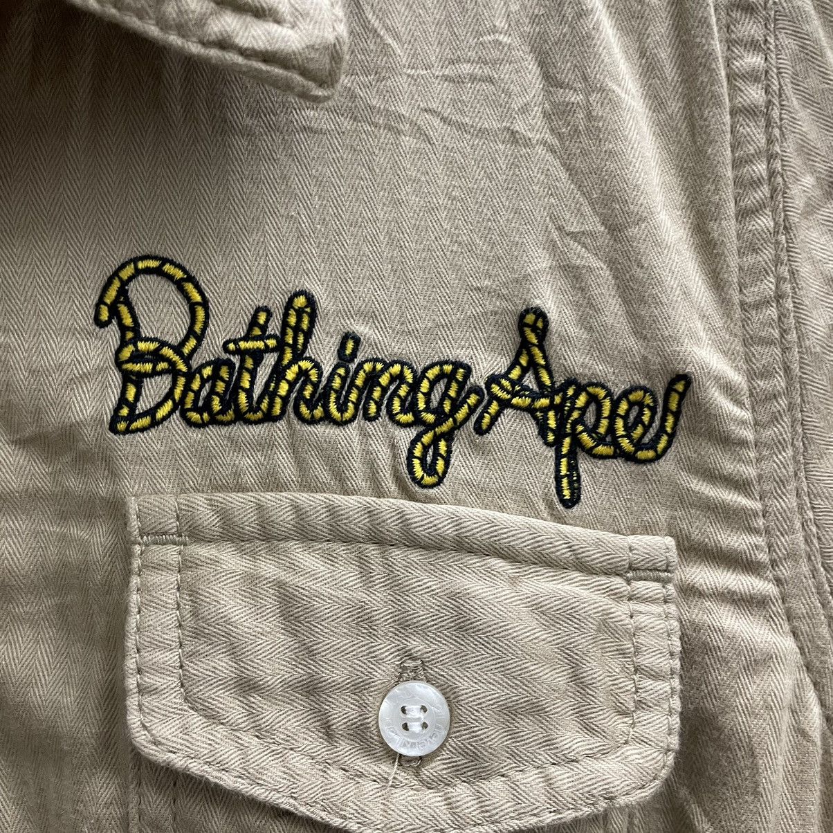 Bape × Nigo ✅ Bape A Bathing Ape Button Up Shirt Size XS / US 0-2 / IT 36-38 - 7 Thumbnail