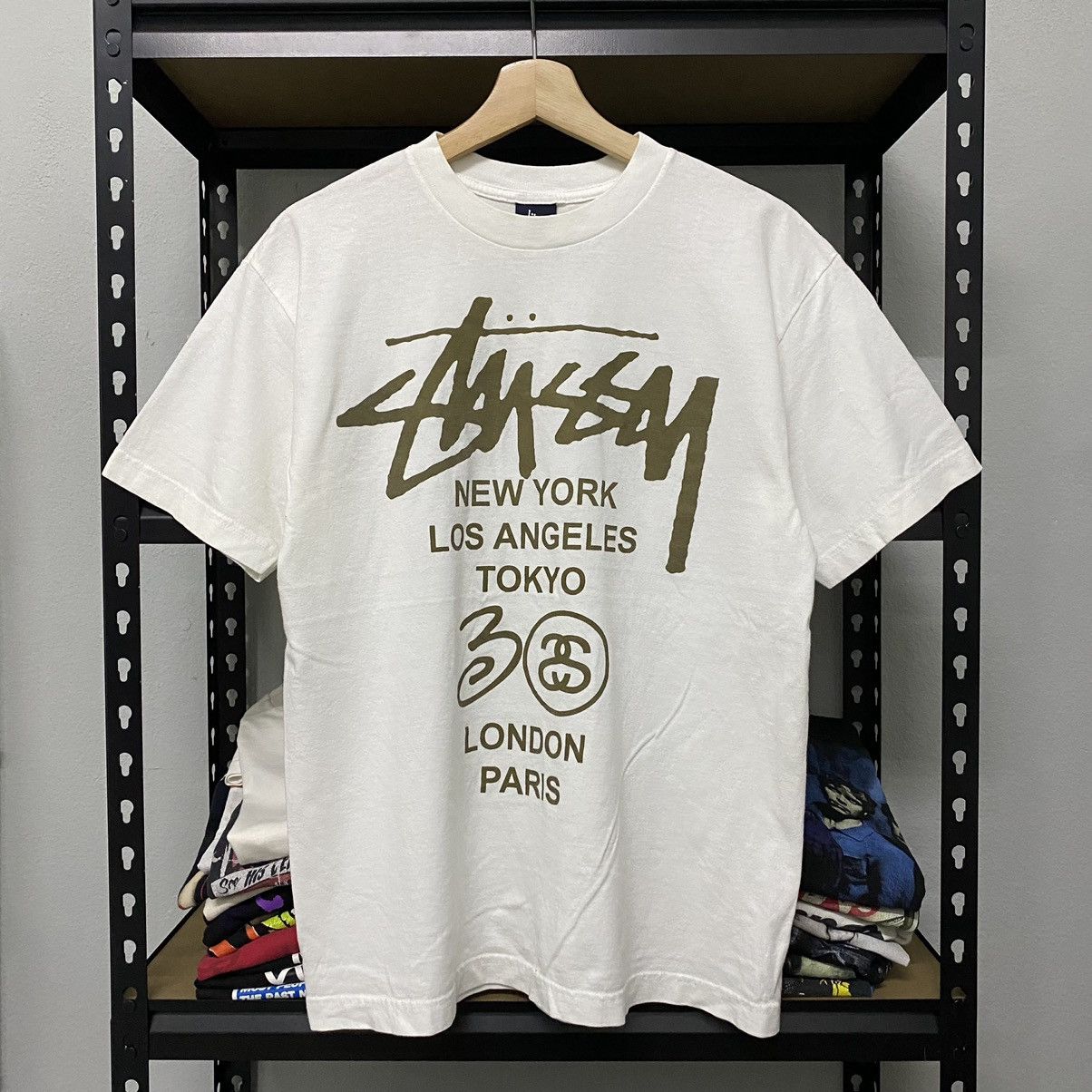 Vintage Stussy City 30th Anniversary Tshirt 90s