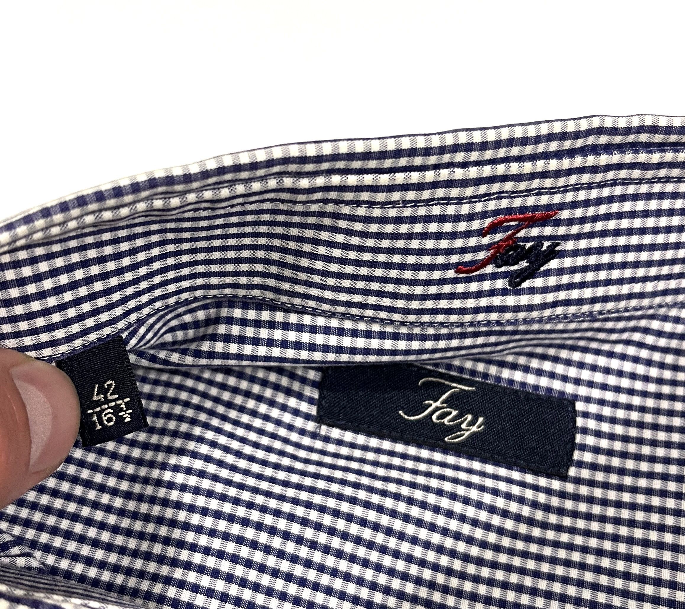 Fay Fay Cotton Shirt Mens Sz 42 Size US M / EU 48-50 / 2 - 7 Thumbnail