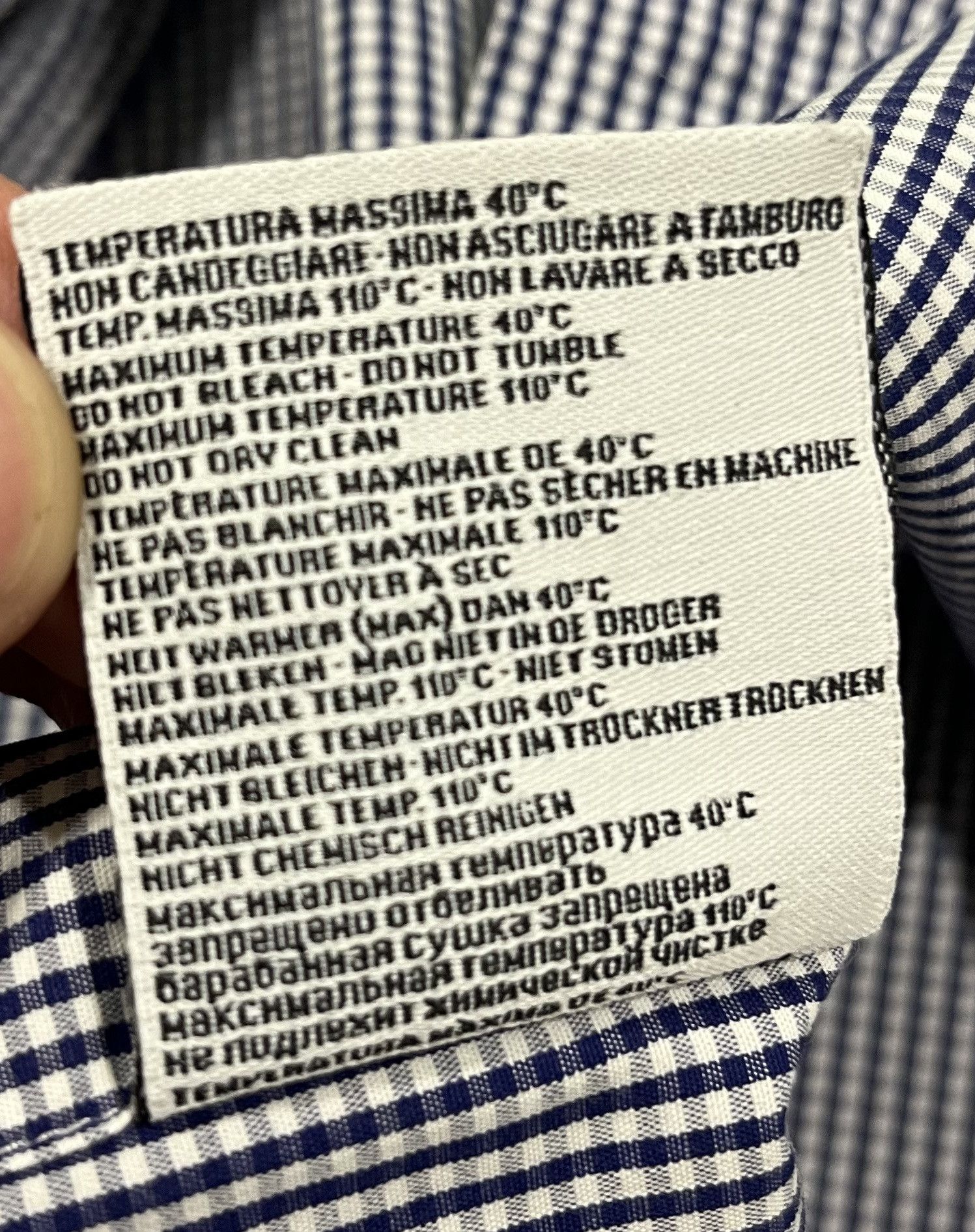 Fay Fay Cotton Shirt Mens Sz 42 Size US M / EU 48-50 / 2 - 9 Thumbnail