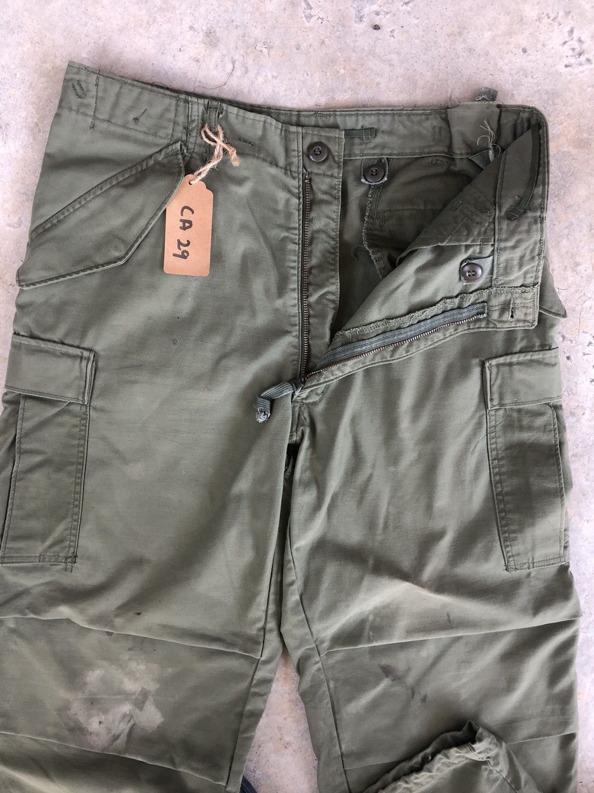 Seditionaries Vintage 70s Army Shade 107 Cargo Pants Tactical Size US 35 - 10 Thumbnail