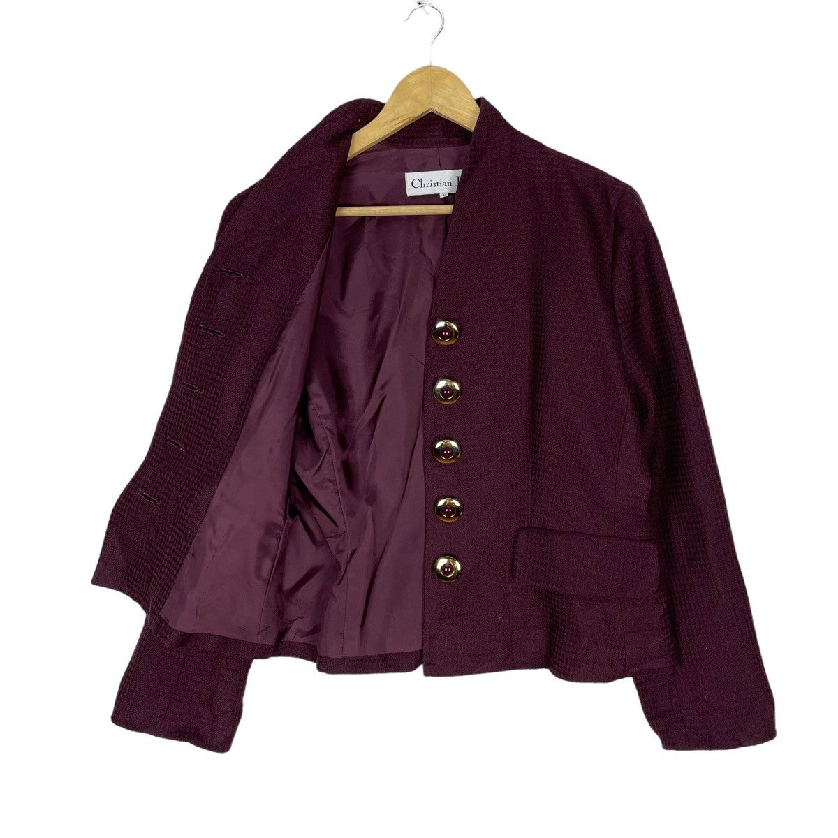 Christian Dior Monsieur 🌟CHRISTIAN DIOR CROPPED BUTTON JACKET Size L / US 10 / IT 46 - 5 Thumbnail
