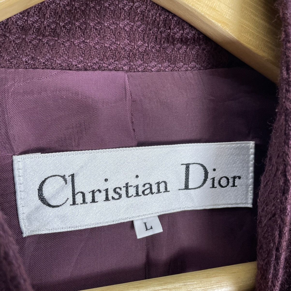 Christian Dior Monsieur 🌟CHRISTIAN DIOR CROPPED BUTTON JACKET Size L / US 10 / IT 46 - 8 Thumbnail