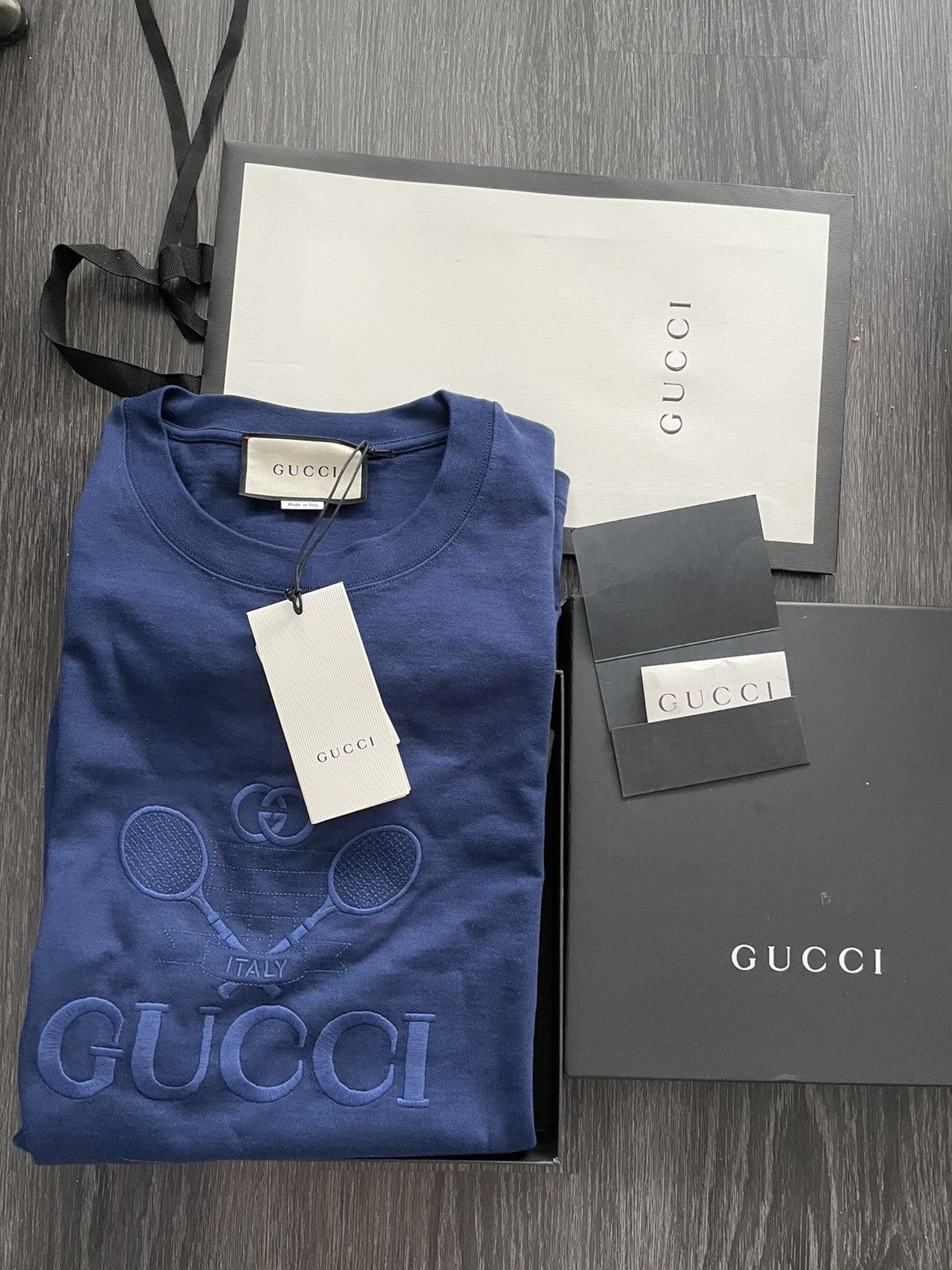 Gucci Super Limited $1,550 Value Embroidery Tennis Logo Shirt New Size US XL / EU 56 / 4 - 3 Thumbnail