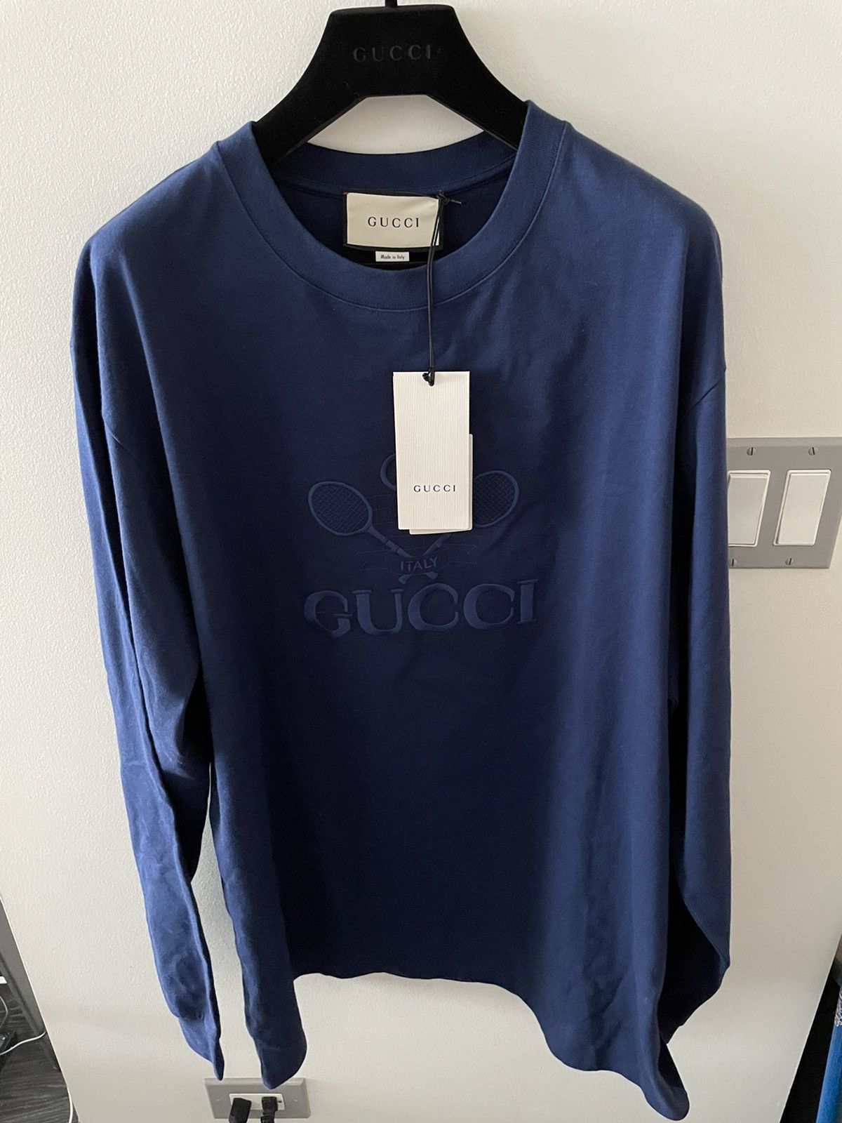 Gucci Super Limited $1,550 Value Embroidery Tennis Logo Shirt New Size US XL / EU 56 / 4 - 18 Thumbnail