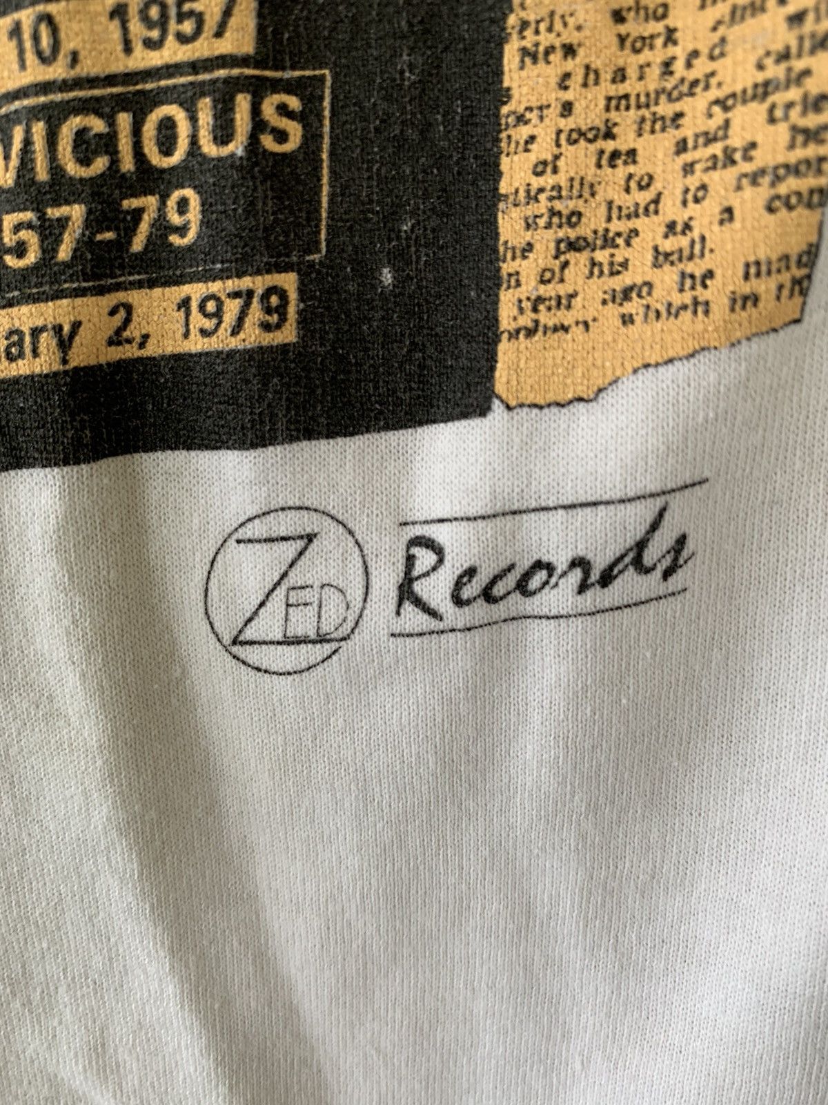 Band Tees 🔥Vintage 🔥Sid Vicious Sex Pistols By Zed Records T Shirt Size US L / EU 52-54 / 3 - 5 Thumbnail