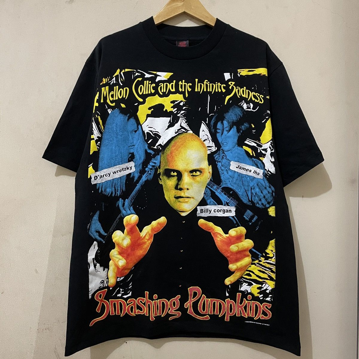 T-shirt Vintage The Smashing Pumpkins Siamese Dream Taille XL Blanc - Années 90, Occasion Très Bon état