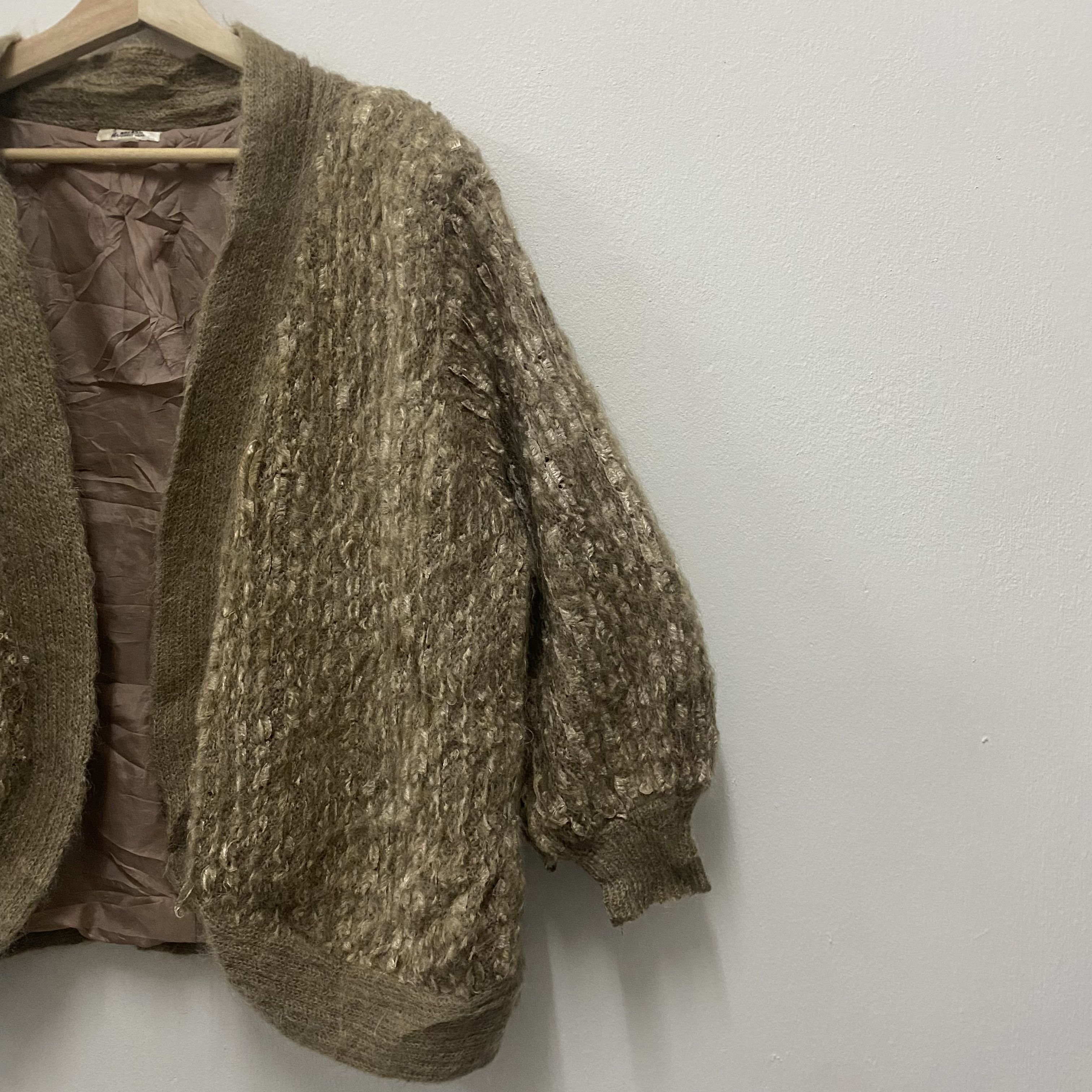 Japanese Brand Vintage Monrosa Element Wear Mohair Cardigan Size US XL / EU 56 / 4 - 6 Thumbnail