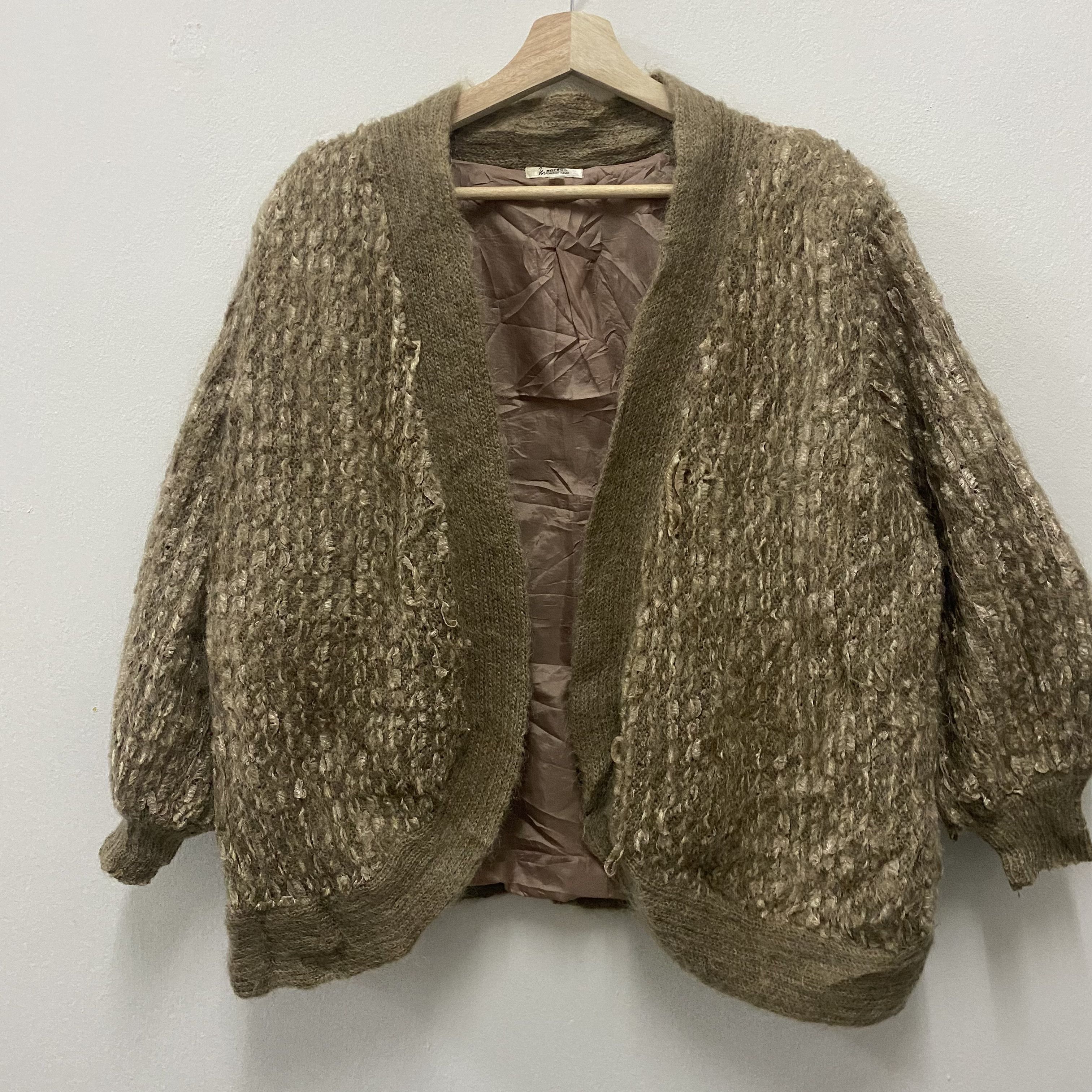Japanese Brand Vintage Monrosa Element Wear Mohair Cardigan Size US XL / EU 56 / 4 - 1 Thumbnail