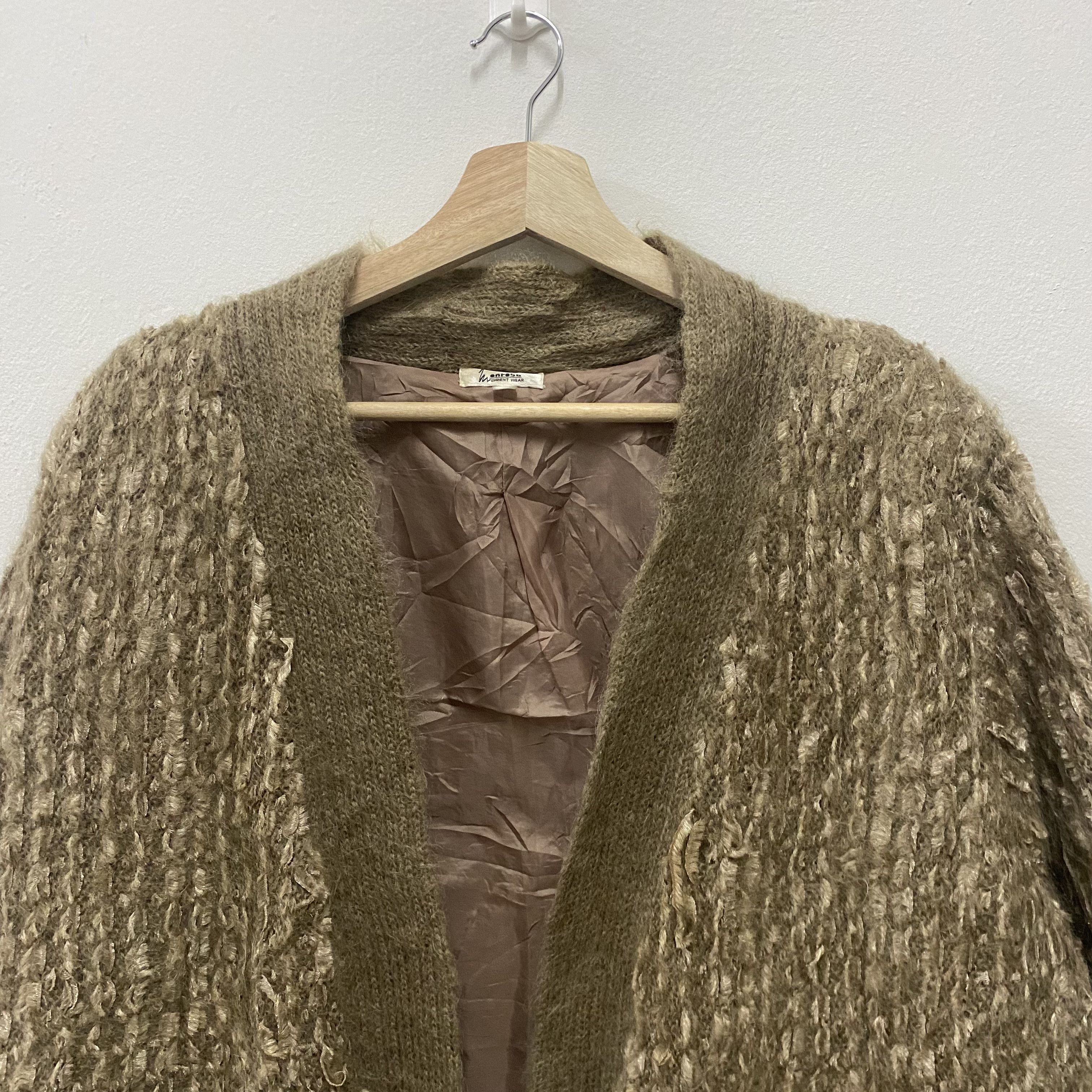 Japanese Brand Vintage Monrosa Element Wear Mohair Cardigan Size US XL / EU 56 / 4 - 3 Thumbnail