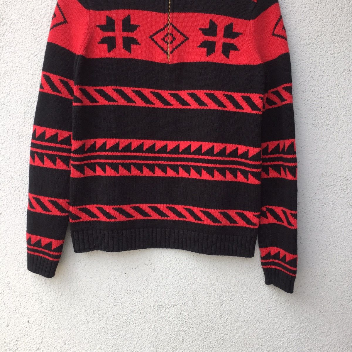 Aran Isles Knitwear Chaps Knit Pullover Sweater Half Zip Navajo Style Size US S / EU 44-46 / 1 - 3 Thumbnail