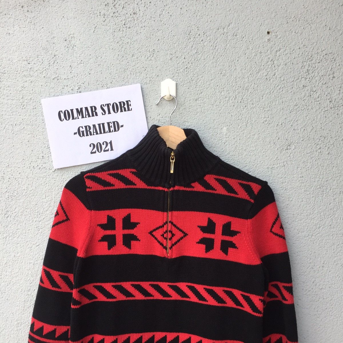 Aran Isles Knitwear Chaps Knit Pullover Sweater Half Zip Navajo Style Size US S / EU 44-46 / 1 - 2 Thumbnail