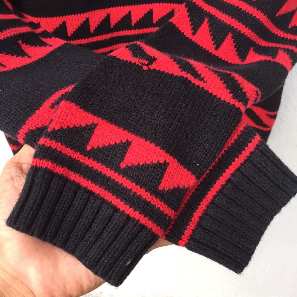 Aran Isles Knitwear Chaps Knit Pullover Sweater Half Zip Navajo Style Size US S / EU 44-46 / 1 - 6 Thumbnail