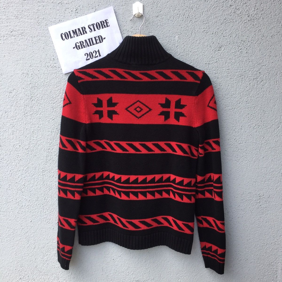 Aran Isles Knitwear Chaps Knit Pullover Sweater Half Zip Navajo Style Size US S / EU 44-46 / 1 - 10 Thumbnail