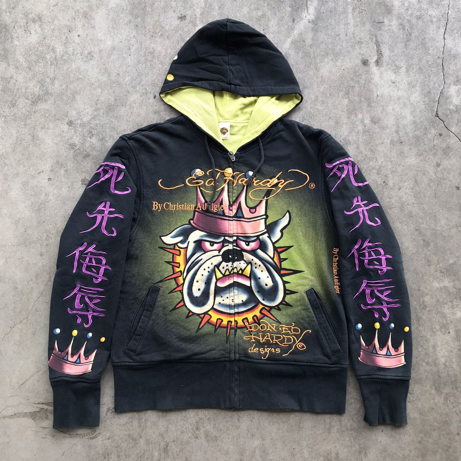 Ed Hardy Ed Hardy "Death or Glory" Zip Hoodie Size US S / EU 44-46 / 1 - 1 Thumbnail
