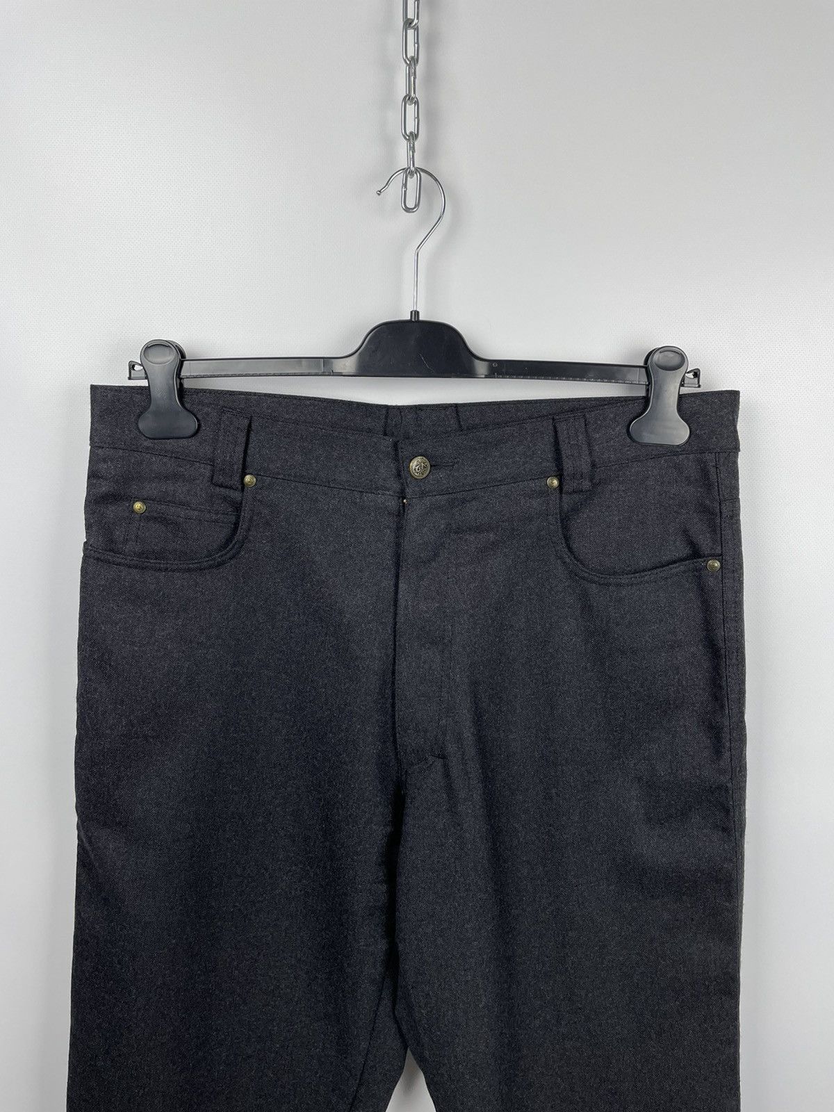 Versace × Vintage Vintage 90s Versace Classic V2 Wool Pants Size US 36 / EU 52 - 3 Thumbnail
