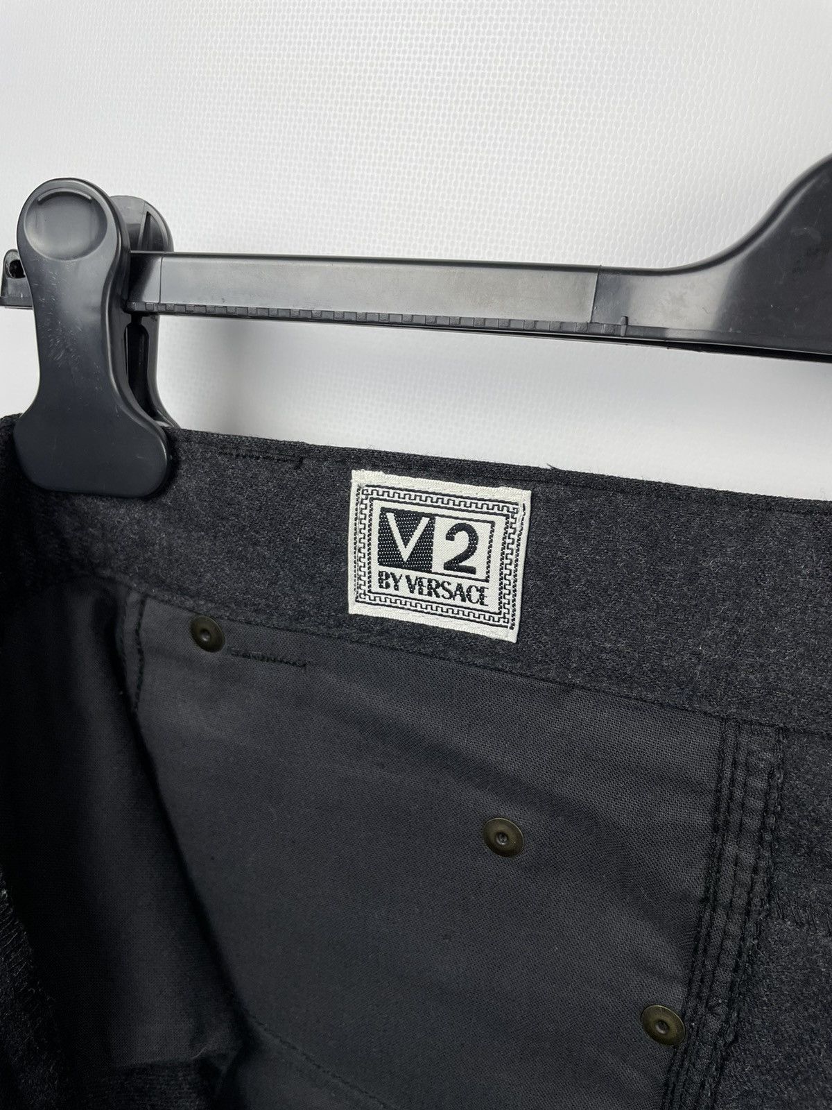 Versace × Vintage Vintage 90s Versace Classic V2 Wool Pants Size US 36 / EU 52 - 6 Thumbnail