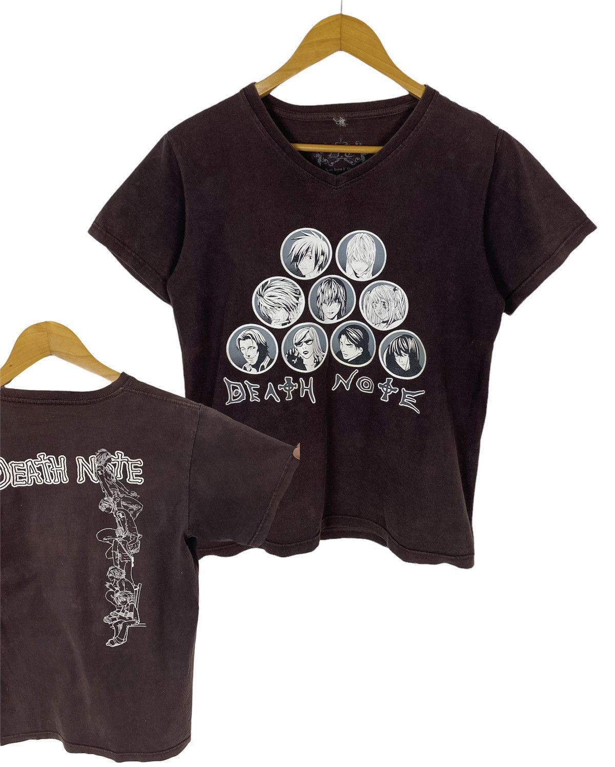 Japanese Brand × Vintage Vintage Bootleg Death Note Vneck Shirt Size US M / EU 48-50 / 2 - 1 Thumbnail