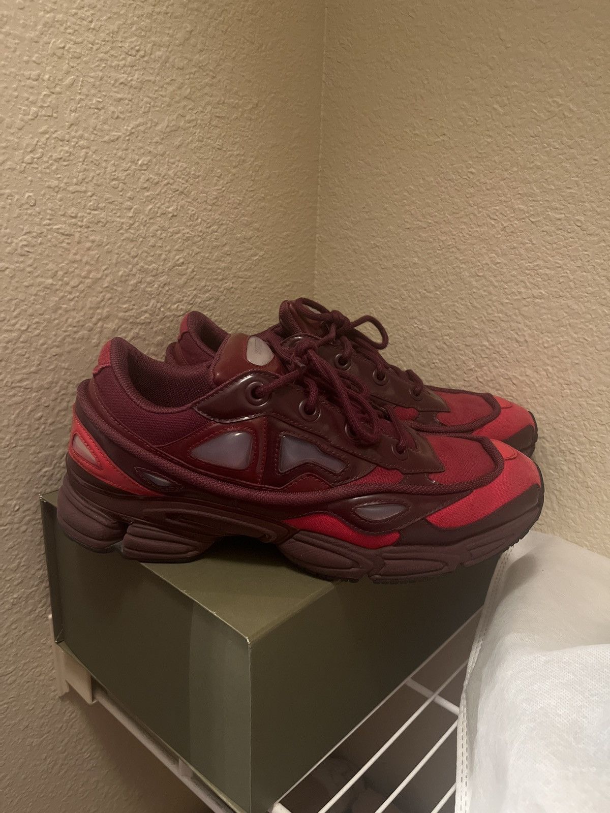 adidas raf simons burgundy