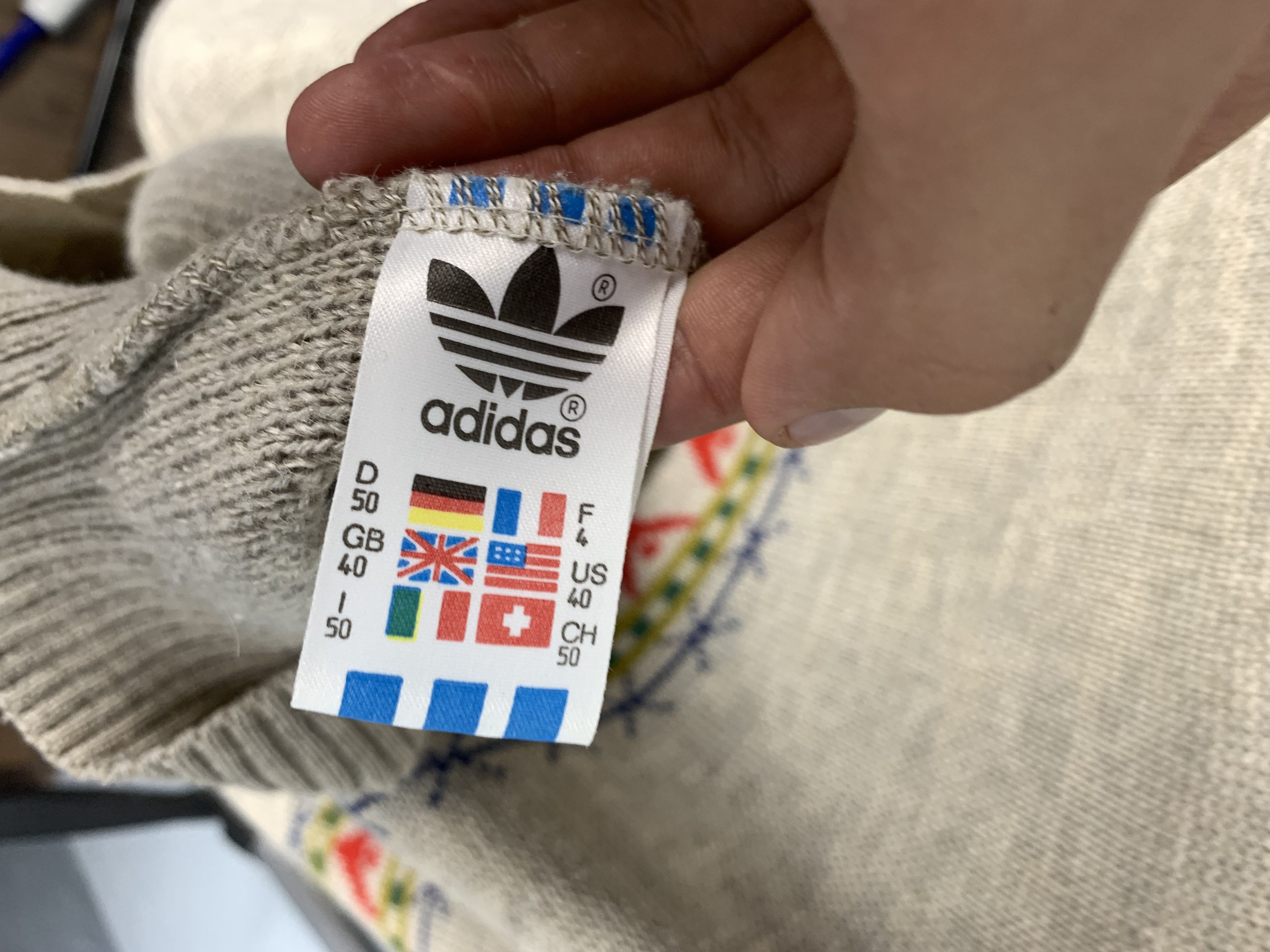 Adidas Adidas 90s Vintage Wool Knit Sweater Size US M / EU 48-50 / 2 - 5 Thumbnail