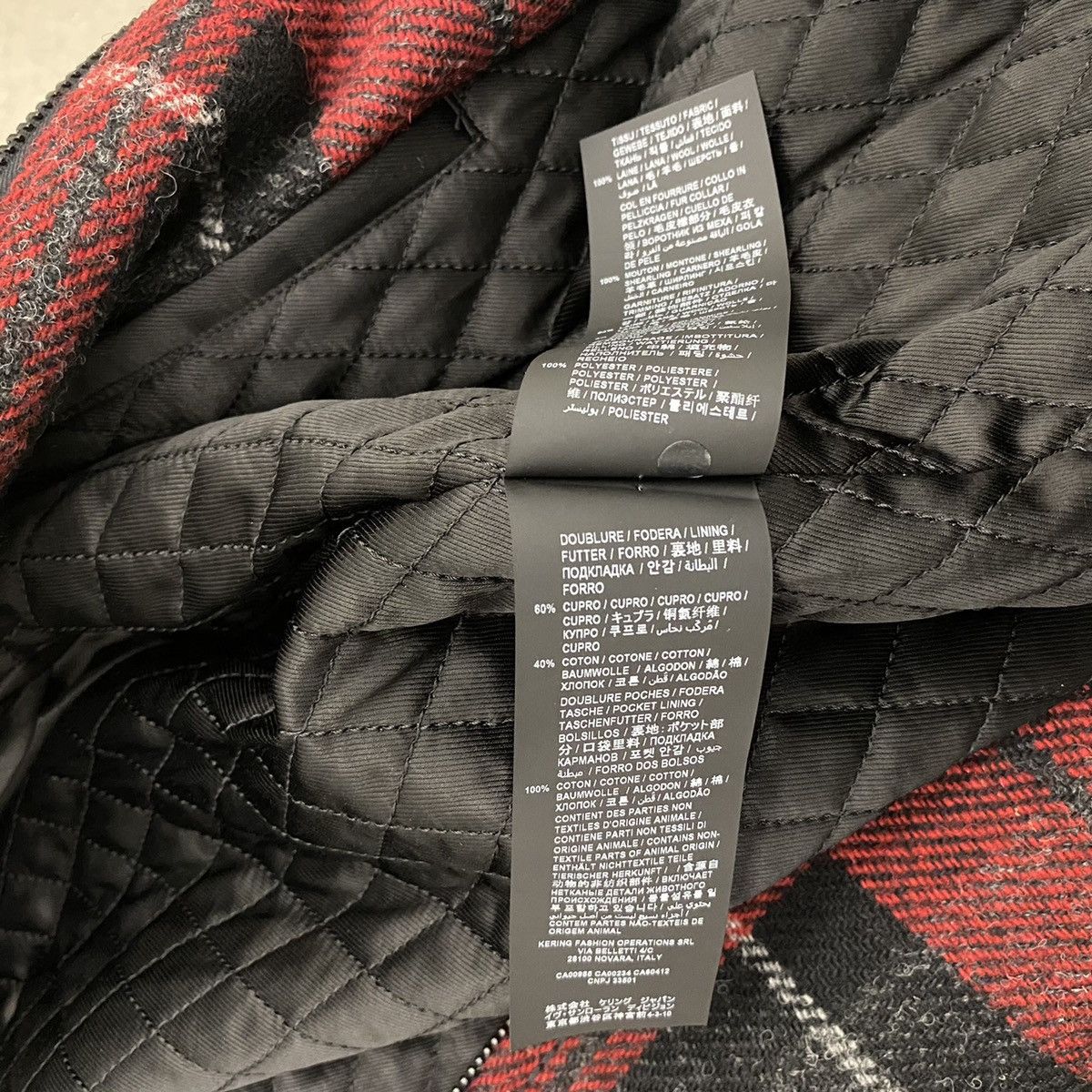 Saint Laurent Paris Saint Laurent Checkered Shearling Jacket in Medium Size US M / EU 48-50 / 2 - 7 Thumbnail