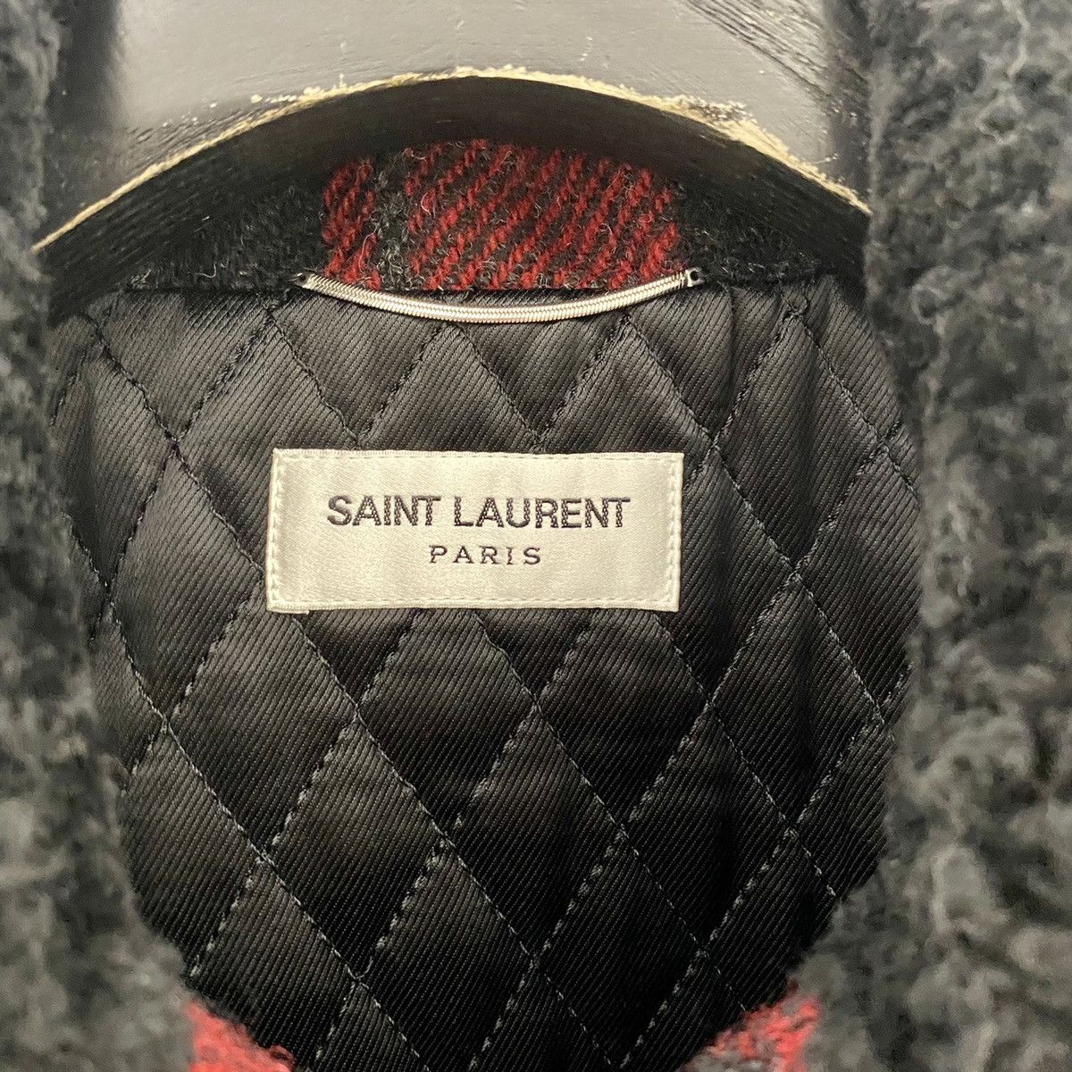Saint Laurent Paris Saint Laurent Checkered Shearling Jacket in Medium Size US M / EU 48-50 / 2 - 5 Thumbnail