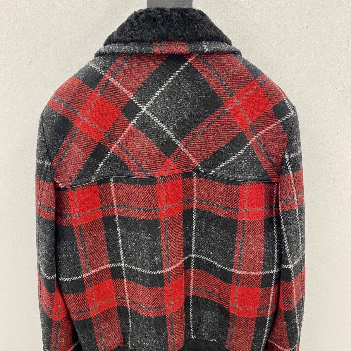 Saint Laurent Paris Saint Laurent Checkered Shearling Jacket in Medium Size US M / EU 48-50 / 2 - 3 Thumbnail