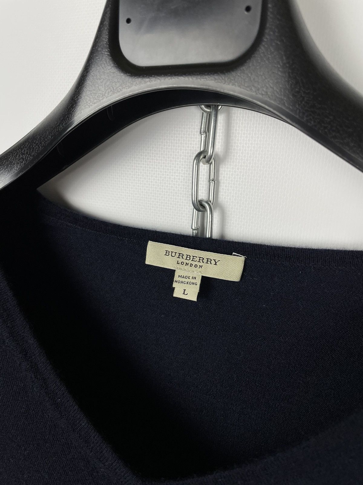Burberry Burberry London Cashmere V-Neck Sweater Size US L / EU 52-54 / 3 - 5 Thumbnail
