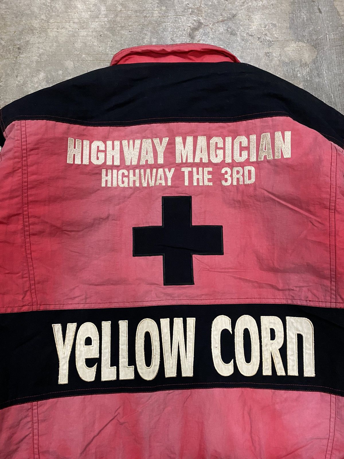 Japanese Brand Vtg Racing Yellow corn padded jacket Size US XL / EU 56 / 4 - 3 Thumbnail