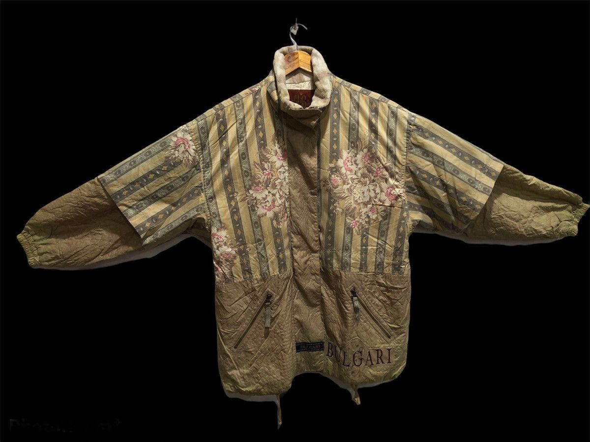 Bvlgari × Vintage 💥delete today💥BVlgari Bomber Vintage Jacket motif Flora Size US L / EU 52-54 / 3 - 5 Thumbnail