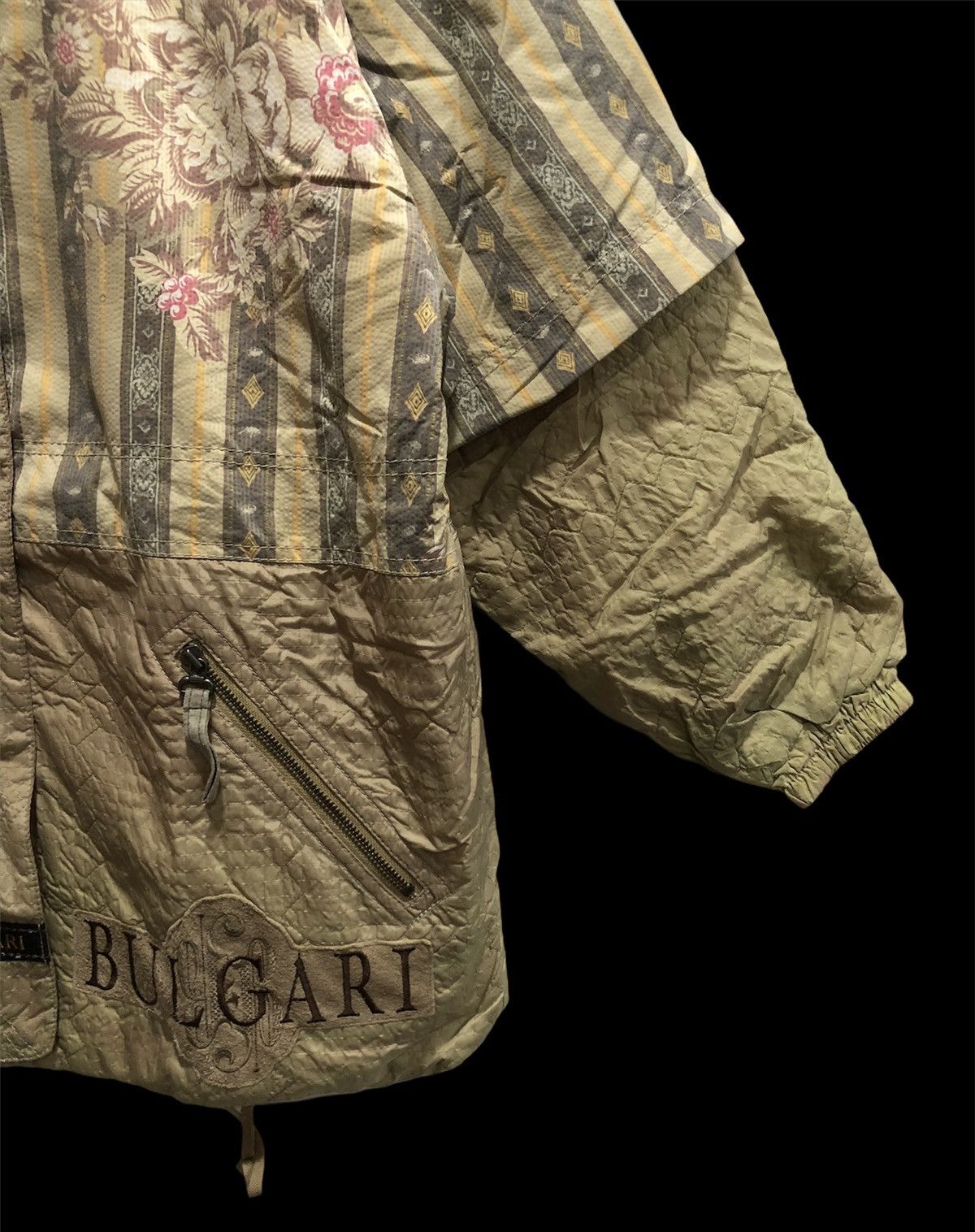 Bvlgari × Vintage 💥delete today💥BVlgari Bomber Vintage Jacket motif Flora Size US L / EU 52-54 / 3 - 12 Thumbnail