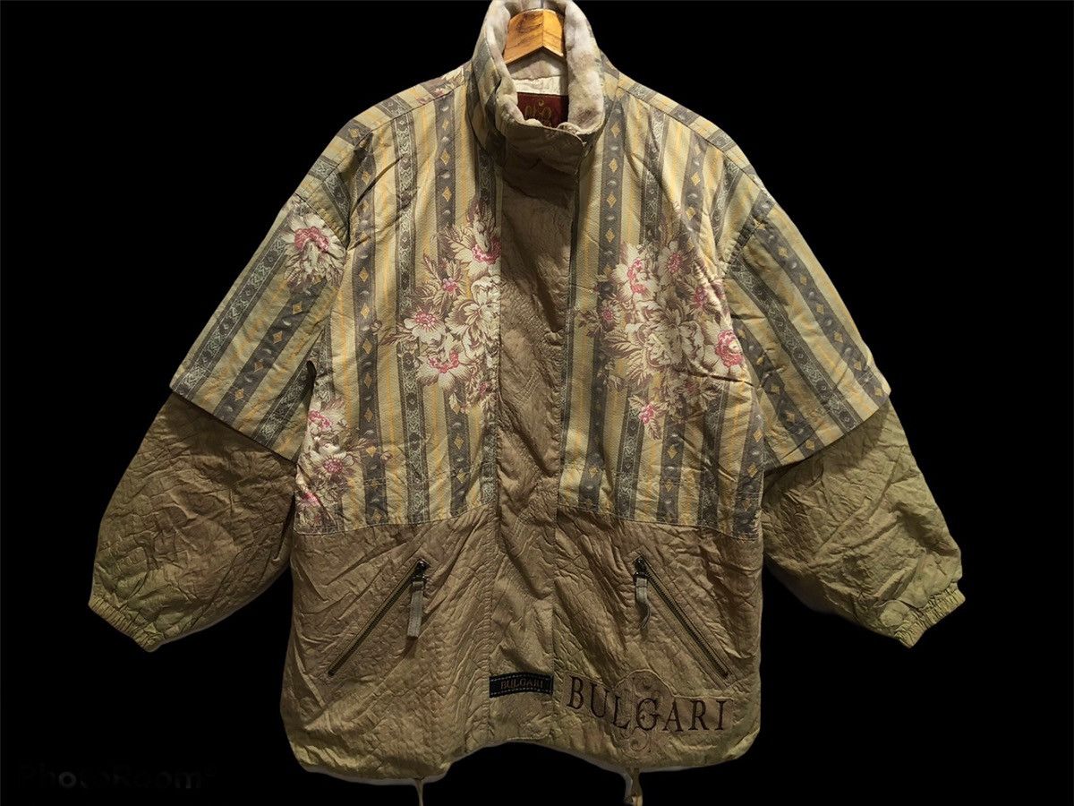 Bvlgari × Vintage 💥delete today💥BVlgari Bomber Vintage Jacket motif Flora Size US L / EU 52-54 / 3 - 2 Thumbnail