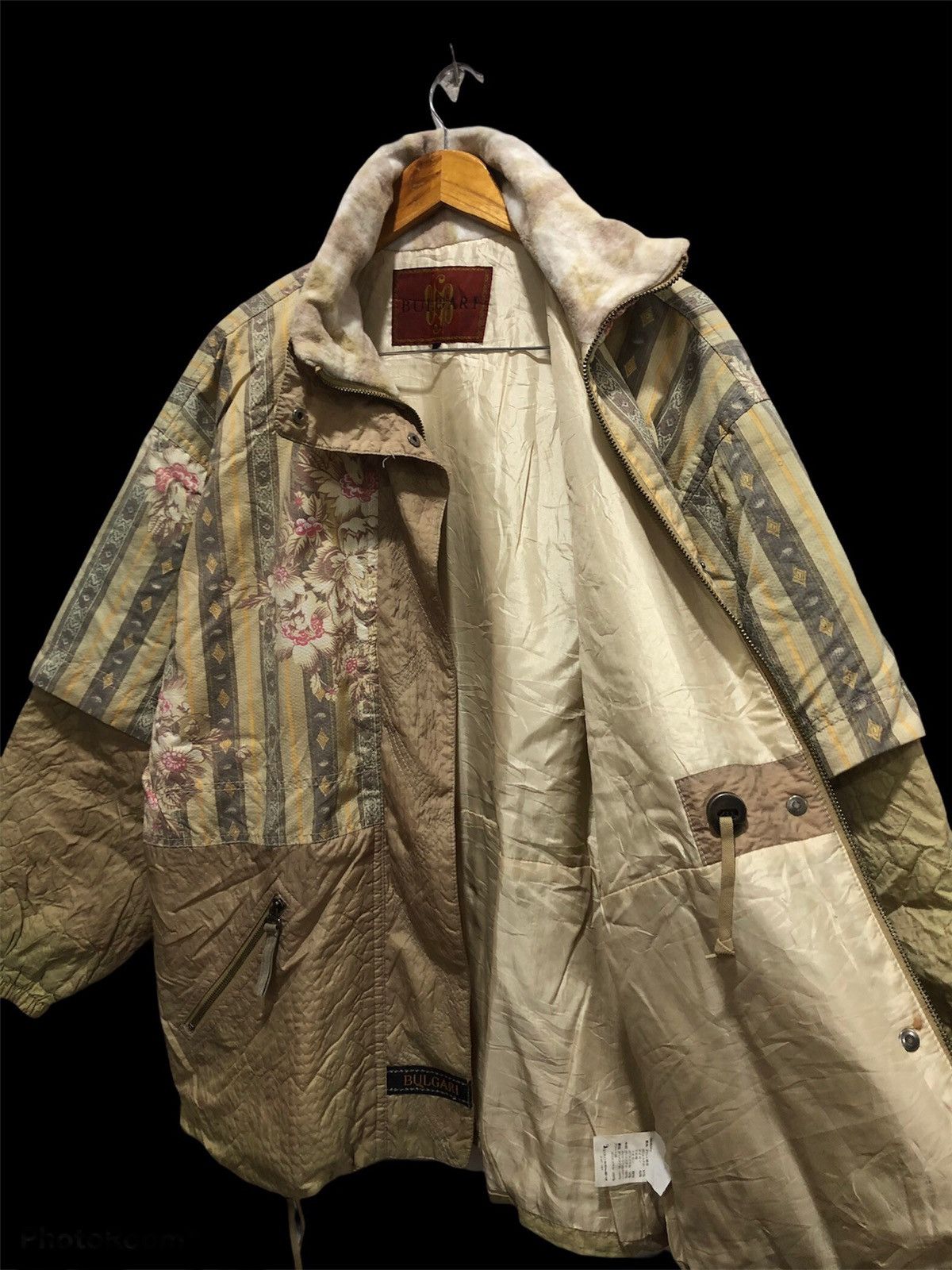 Bvlgari × Vintage 💥delete today💥BVlgari Bomber Vintage Jacket motif Flora Size US L / EU 52-54 / 3 - 7 Thumbnail