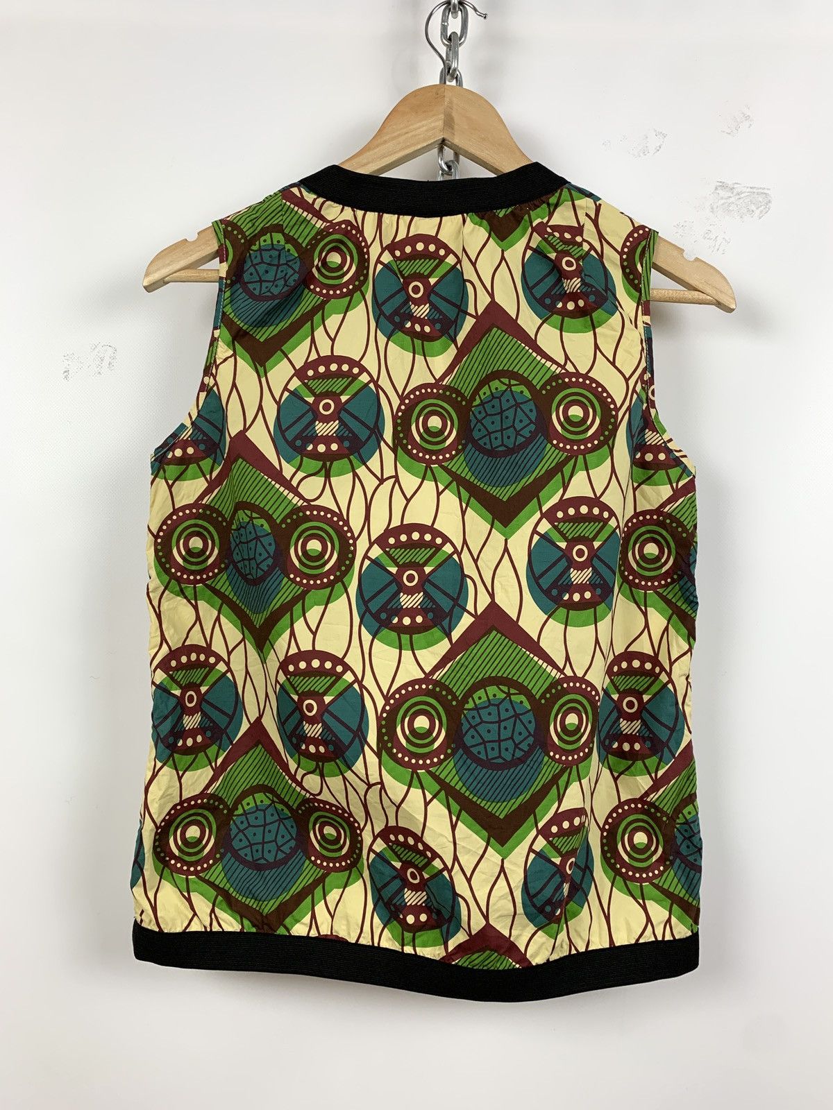 H&M Women’s Marni x H&M Multicolor Tank Top V Neck Shirt Size S / US 4 / IT 40 - 3 Thumbnail