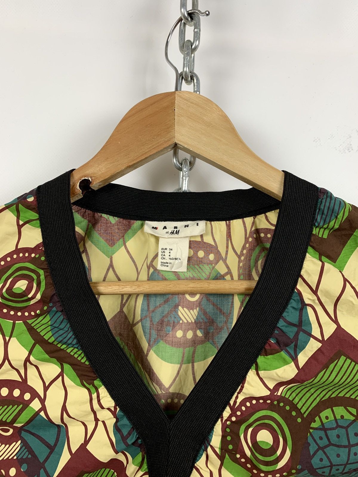 H&M Women’s Marni x H&M Multicolor Tank Top V Neck Shirt Size S / US 4 / IT 40 - 5 Thumbnail