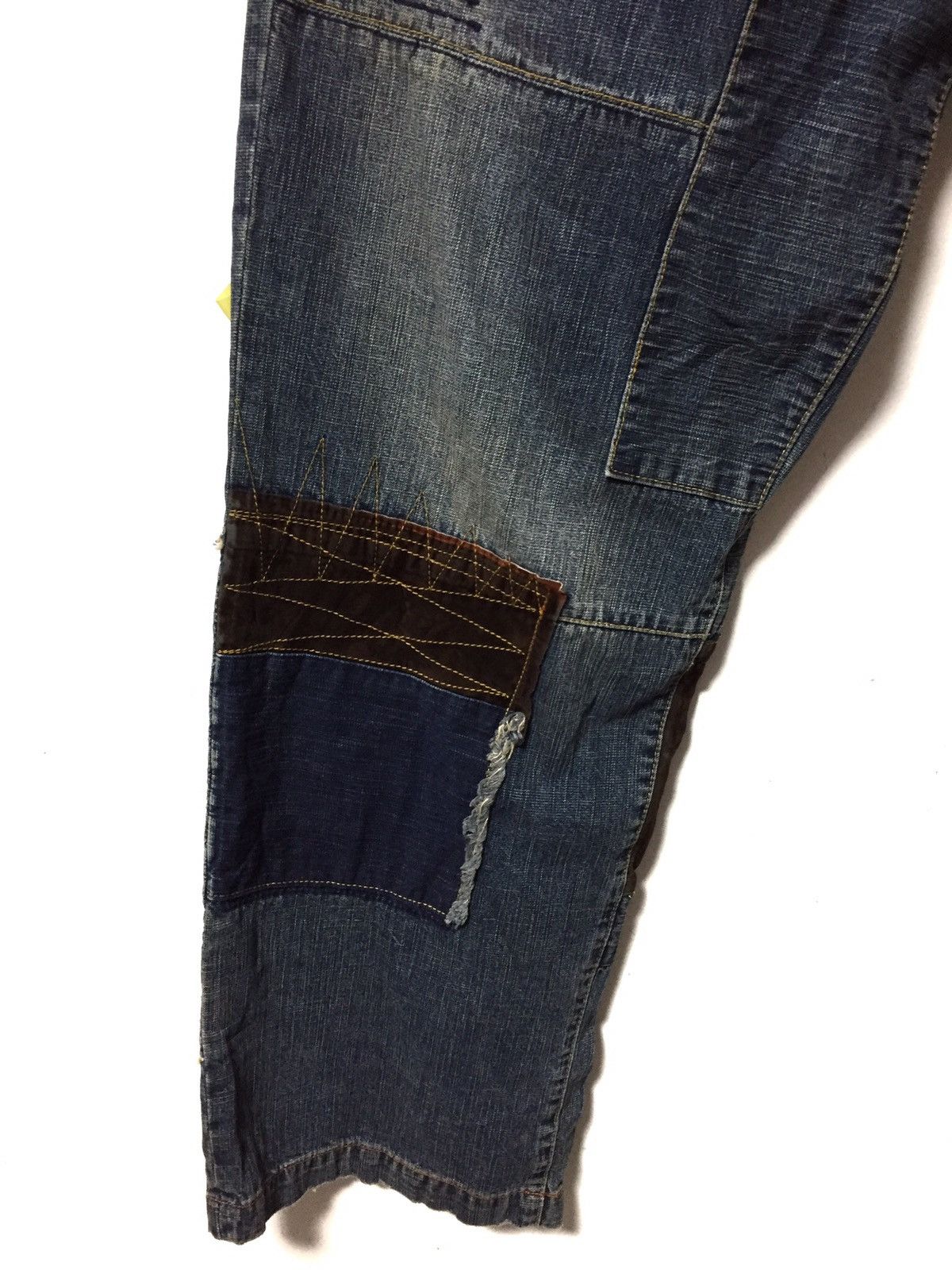 Japanese Brand × Pepe Jeans Kapital Pachwork inspira Denim Jeans oversized Size US 36 / EU 52 - 6 Thumbnail