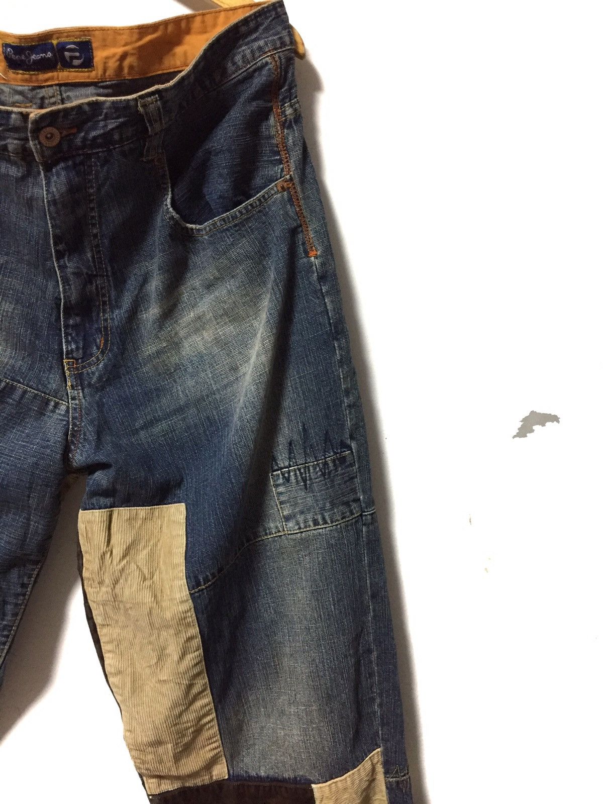 Japanese Brand × Pepe Jeans Kapital Pachwork inspira Denim Jeans oversized Size US 36 / EU 52 - 5 Thumbnail
