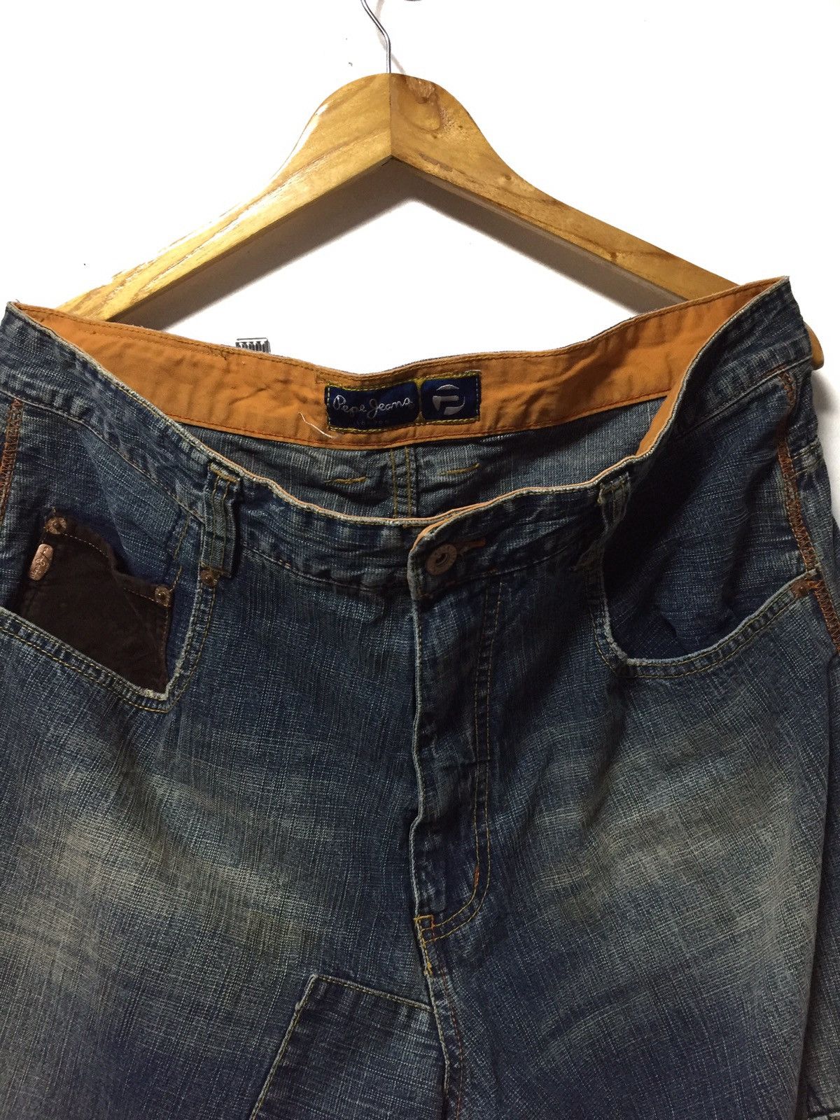 Japanese Brand × Pepe Jeans Kapital Pachwork inspira Denim Jeans oversized Size US 36 / EU 52 - 9 Thumbnail