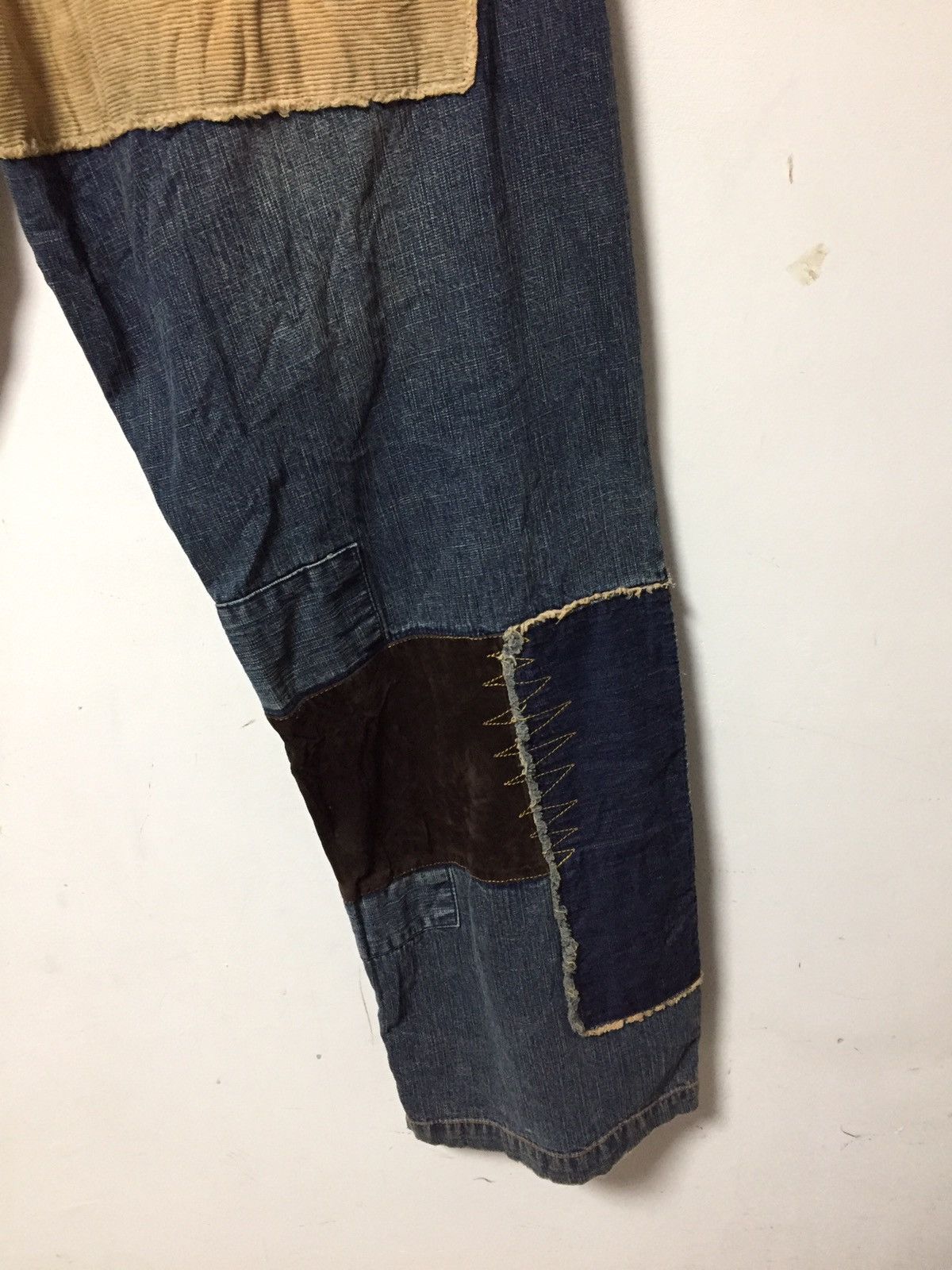 Japanese Brand × Pepe Jeans Kapital Pachwork inspira Denim Jeans oversized Size US 36 / EU 52 - 15 Thumbnail
