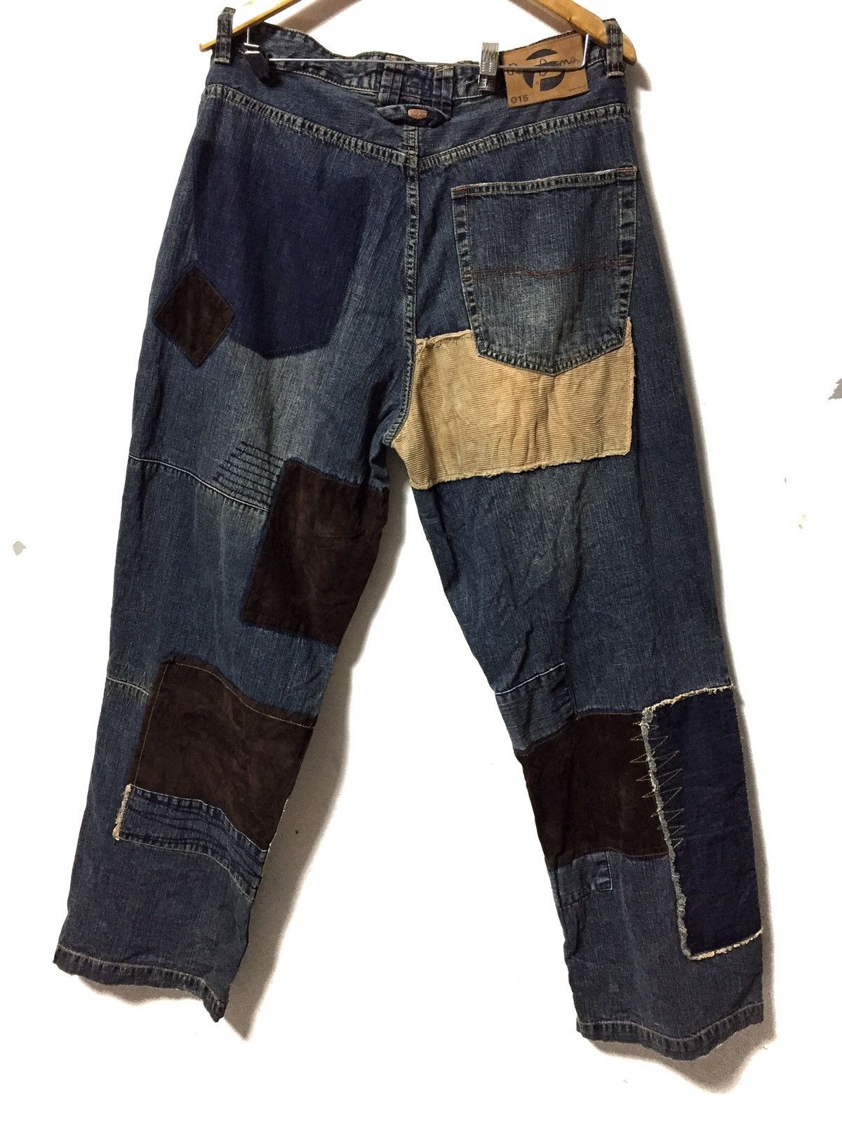 Japanese Brand × Pepe Jeans Kapital Pachwork inspira Denim Jeans oversized Size US 36 / EU 52 - 2 Thumbnail