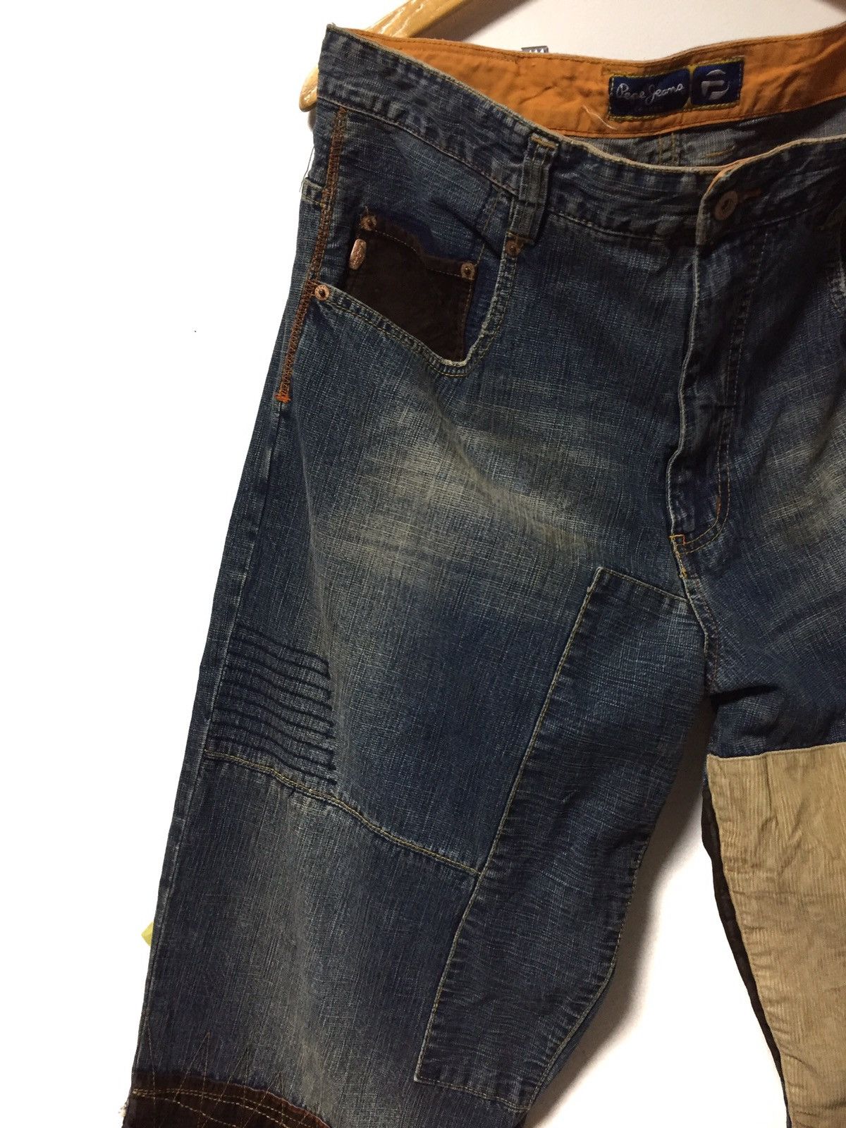 Japanese Brand × Pepe Jeans Kapital Pachwork inspira Denim Jeans oversized Size US 36 / EU 52 - 7 Thumbnail