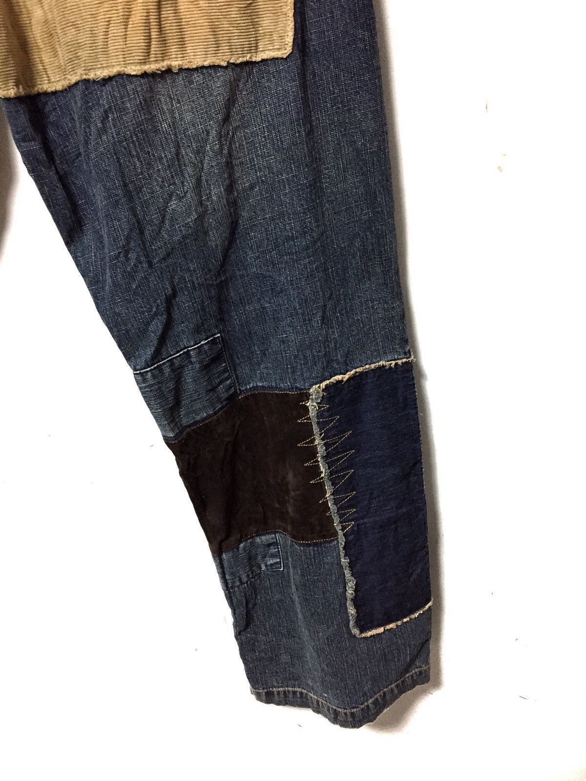 Japanese Brand × Pepe Jeans Kapital Pachwork inspira Denim Jeans oversized Size US 36 / EU 52 - 11 Thumbnail