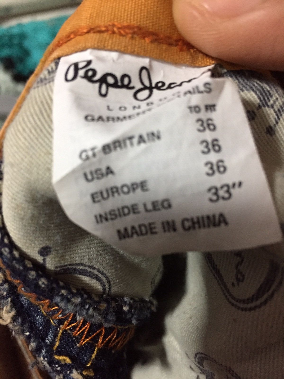 Japanese Brand × Pepe Jeans Kapital Pachwork inspira Denim Jeans oversized Size US 36 / EU 52 - 16 Thumbnail