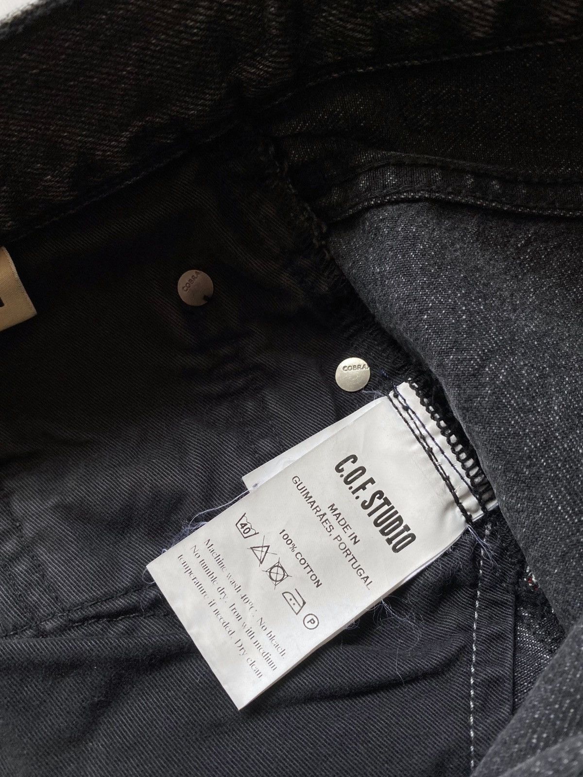 C.O.F. Studio Circle Of Friends M7 Tappered Selvedge Jeans Denim Pants Size US 31 - 10 Thumbnail