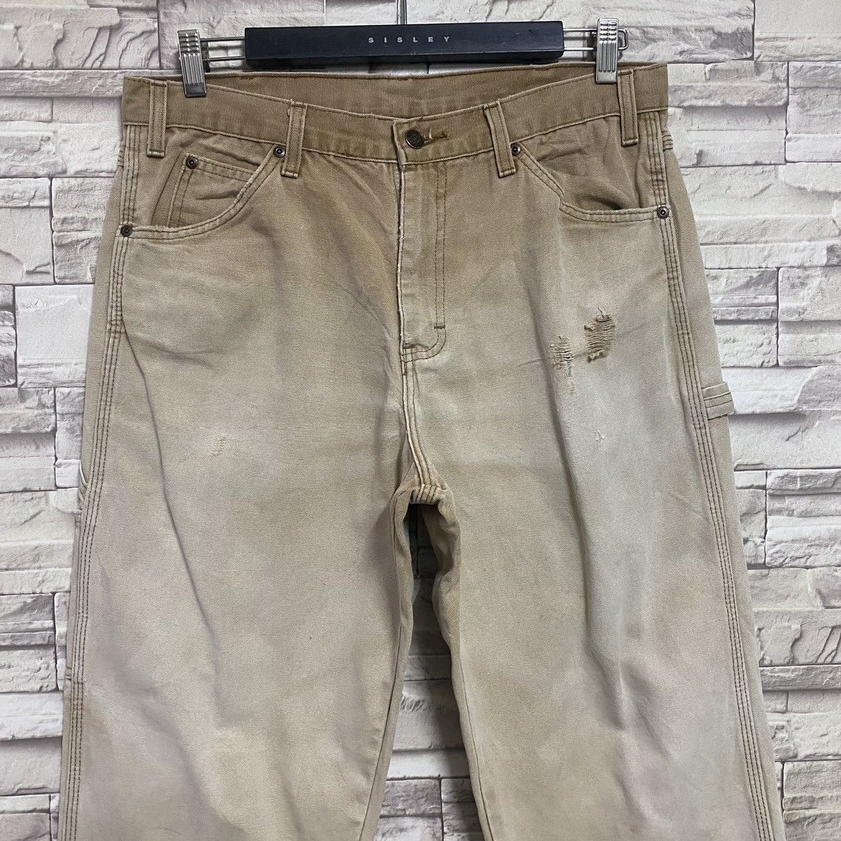 Dickies SICK Vintage Dickies Distressed Carpenter Pants Sun-Faded Size US 34 / EU 50 - 4 Thumbnail