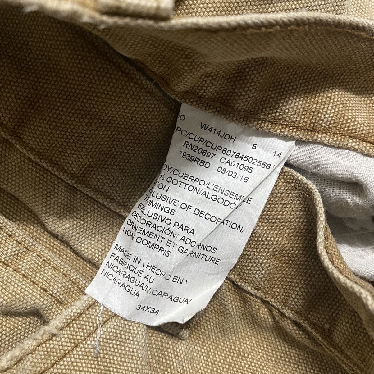 Dickies SICK Vintage Dickies Distressed Carpenter Pants Sun-Faded Size US 34 / EU 50 - 15 Thumbnail