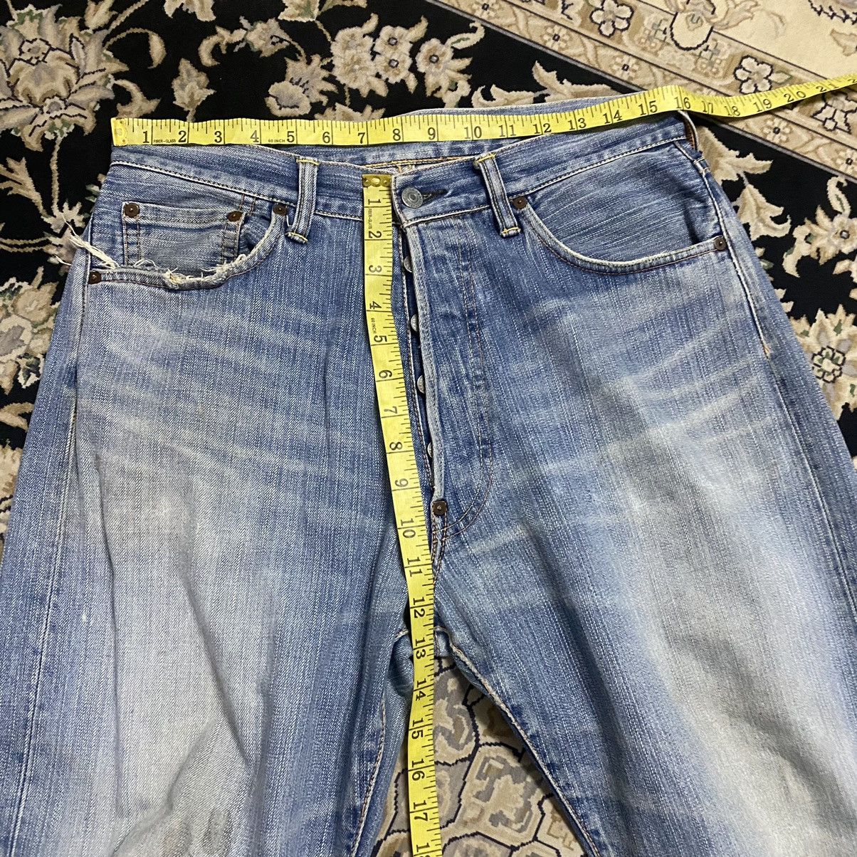 Evisu Vintage Evisu No3 Denim Distressed Painter Jeans Size US 32 / EU 48 - 23 Thumbnail